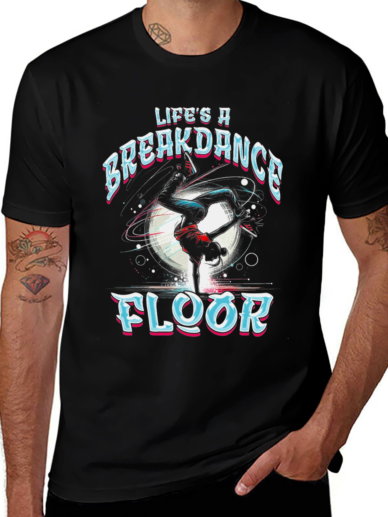 Variant 2 of Life's A Breakdance Floor Graphic T-Shirt