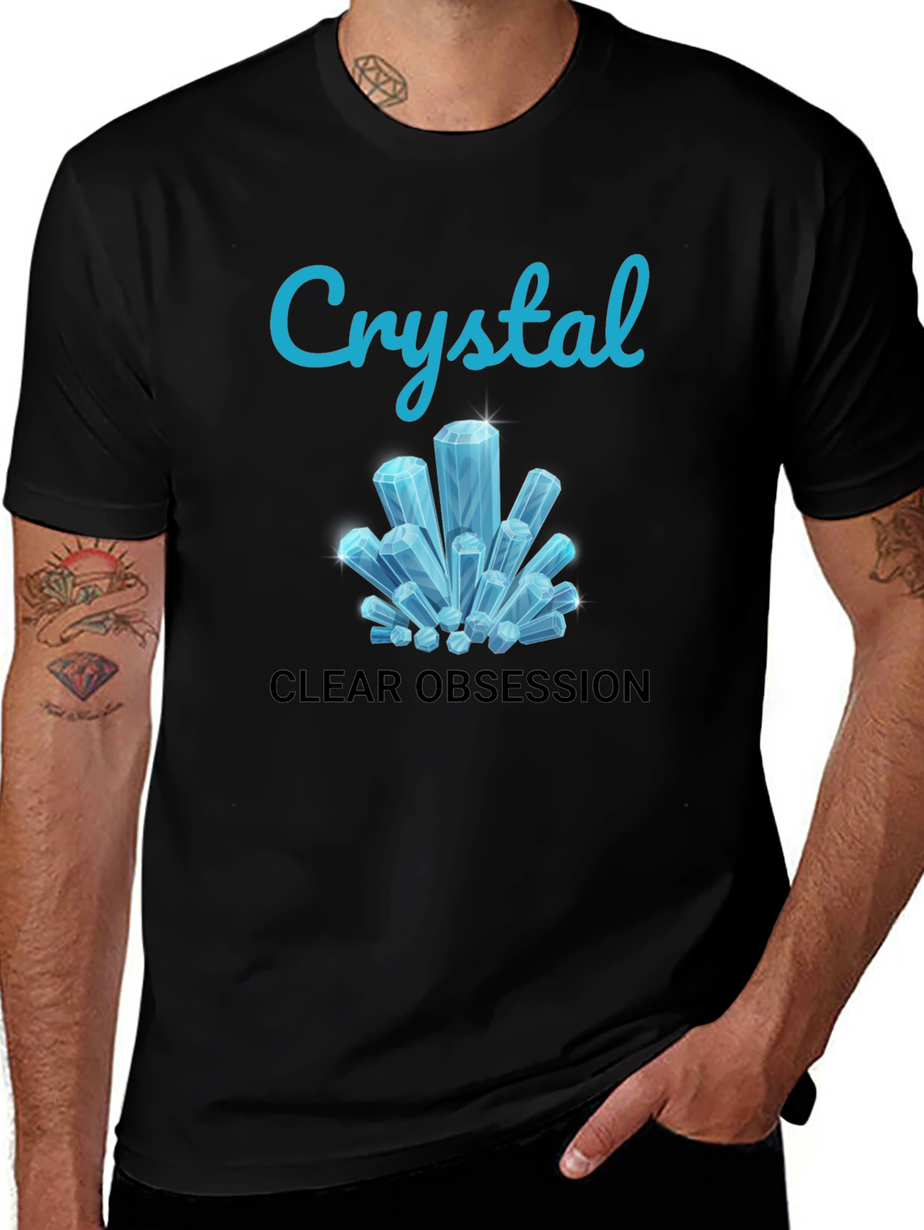 Variant 11 of Crystal Clear Obsession Tee - Trendy Graphic Design