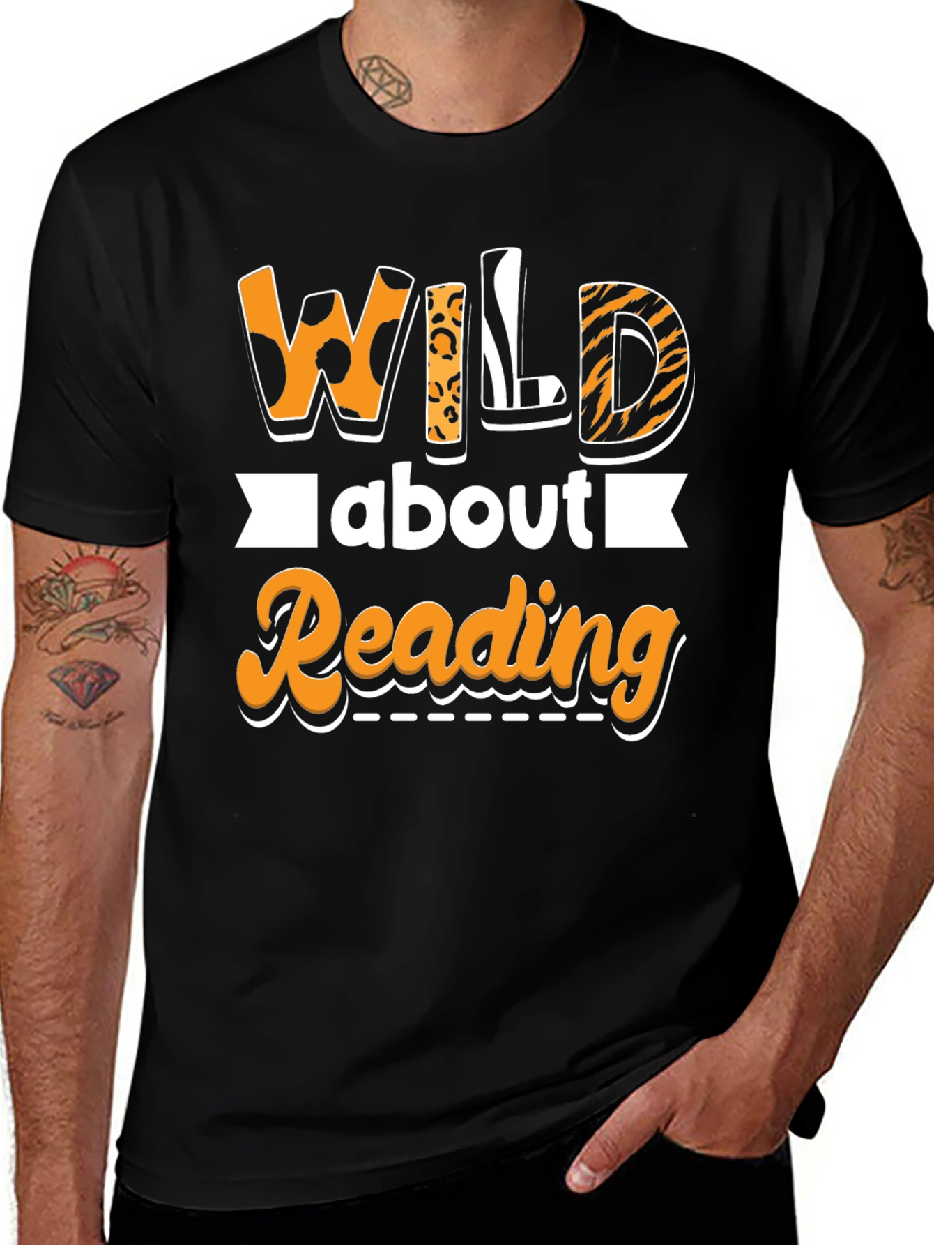 Variant 3 of Wild About Reading Graphic Tee