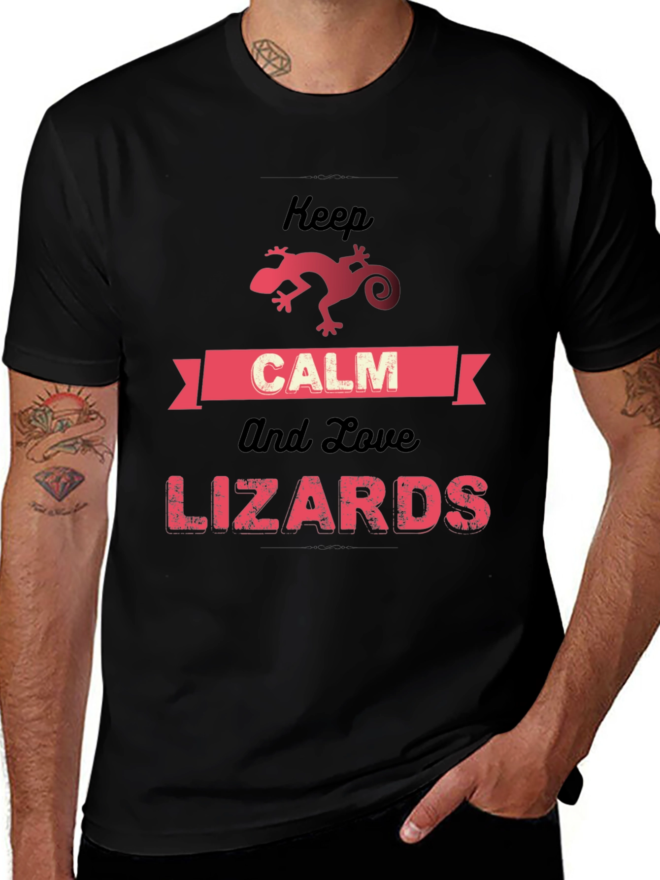 Variant 14 of Keep Calm and Love Lizards T-Shirt
