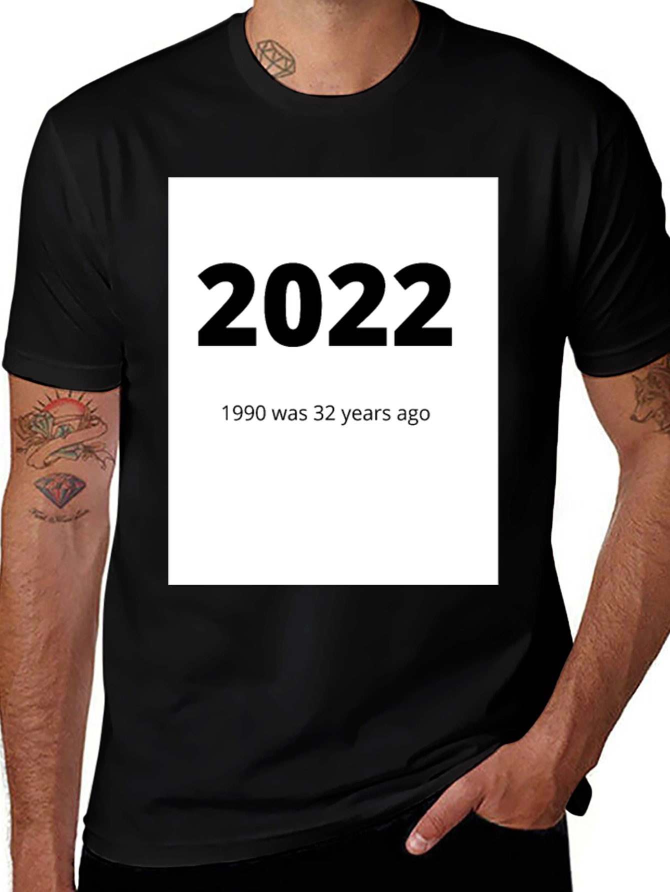 2022 & 1990 Throwback Graphic T-Shirt