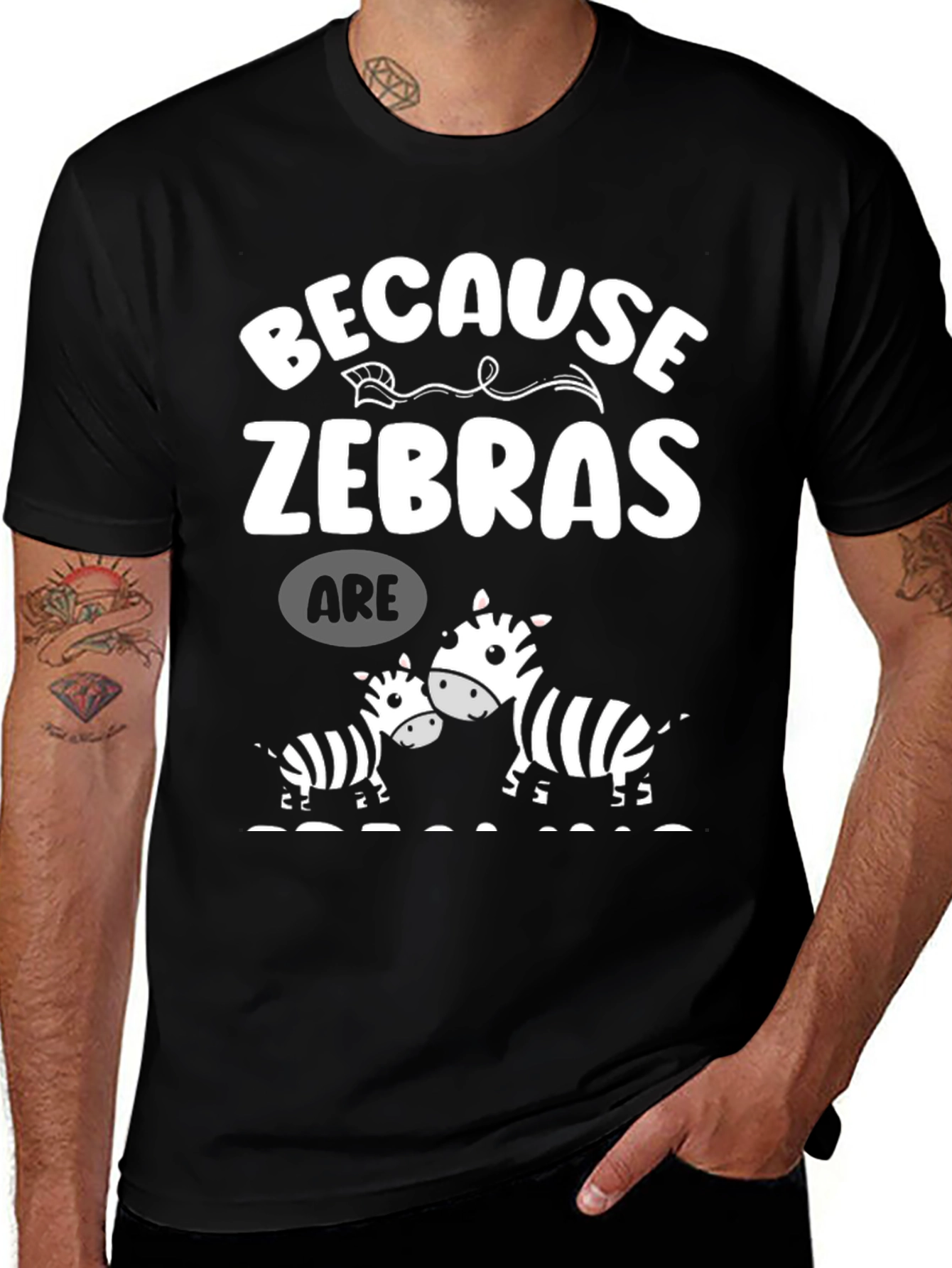 Variant 25 of Because Zebras Are Funny T-Shirt