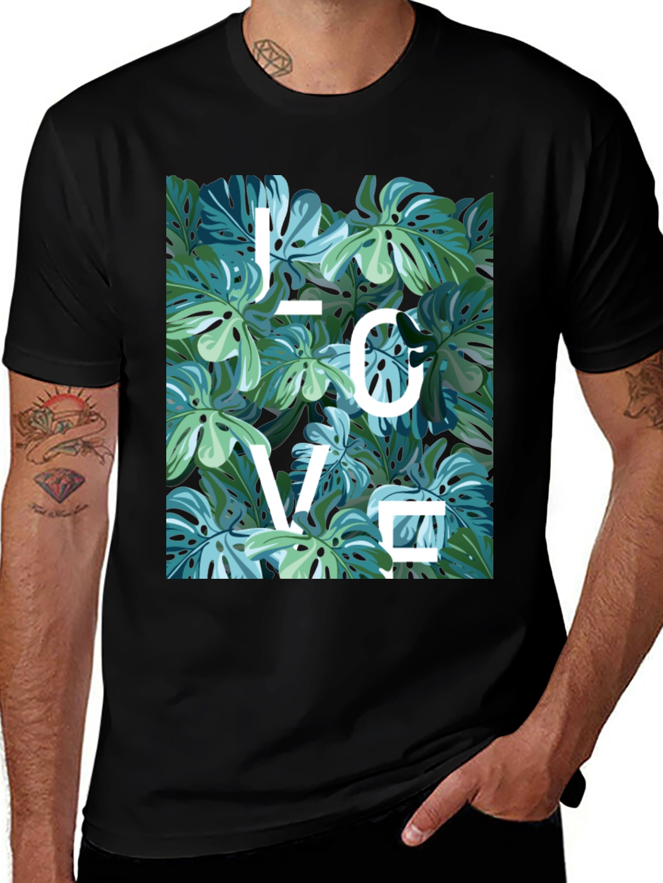 Variant 12 of Tropical Leaf Love T-Shirt