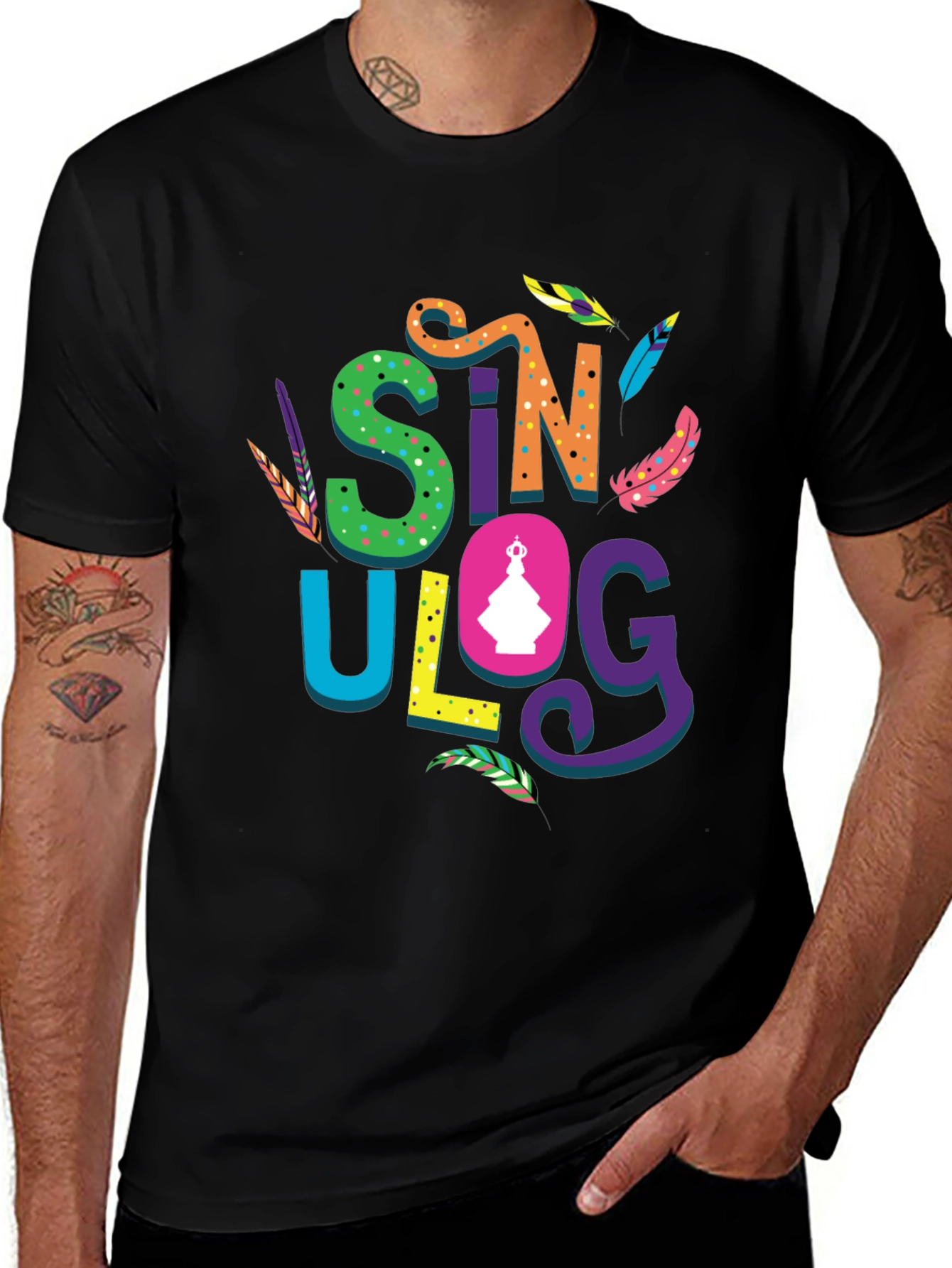 Sinulog Festival T-Shirt - Black Graphic Tee