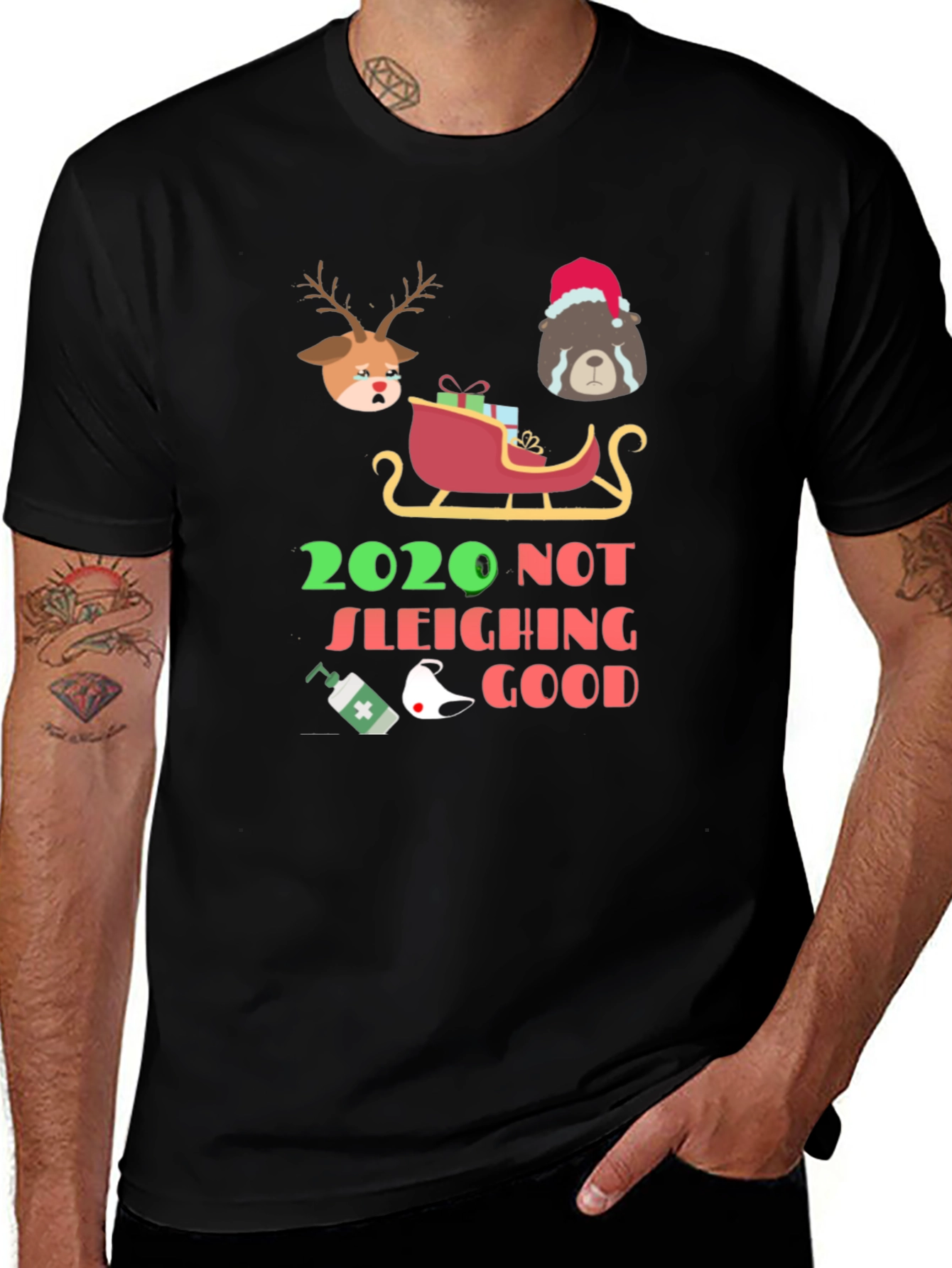 Variant 7 of 2020 Not Sleighing Good T-Shirt
