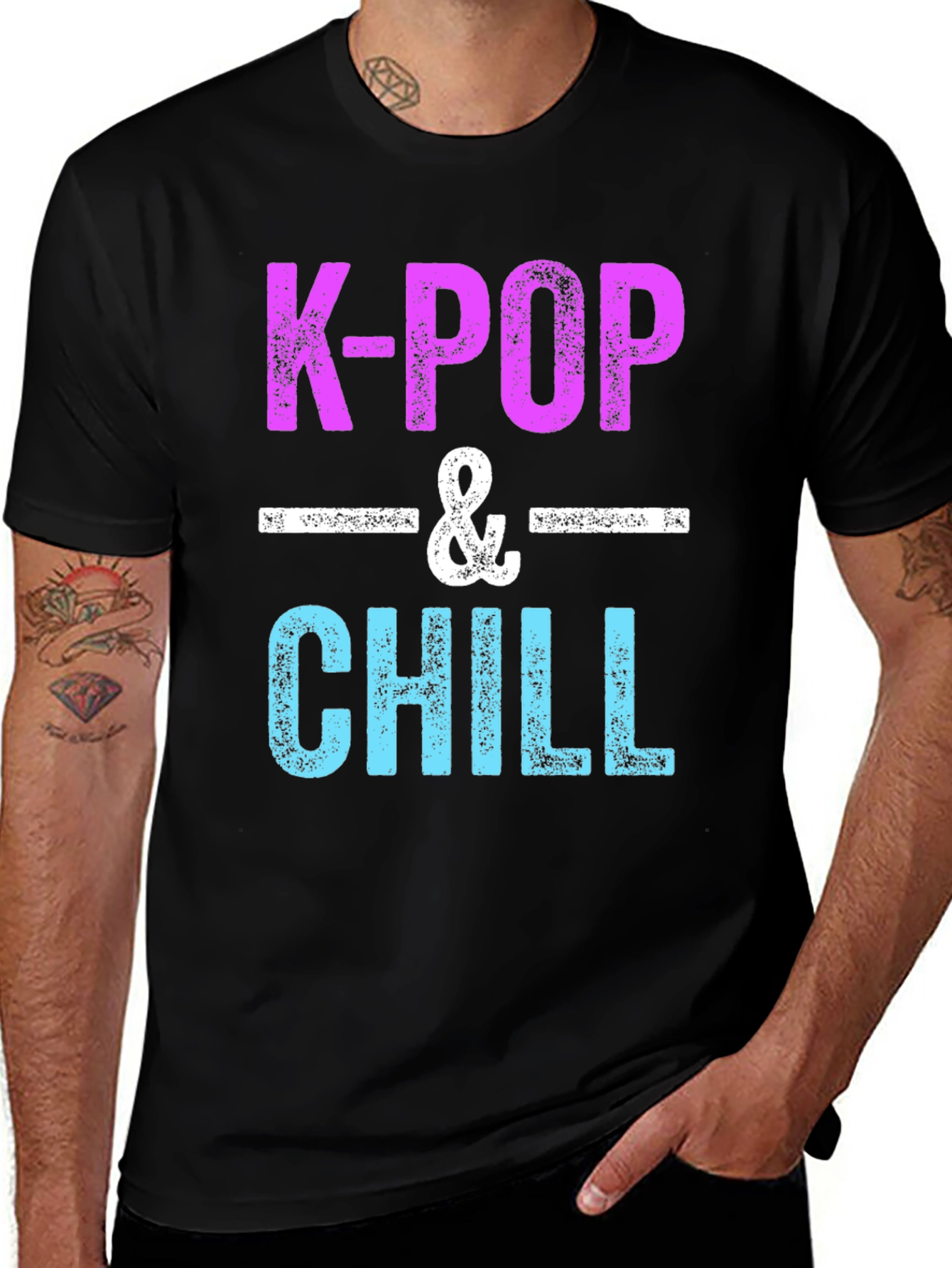 K-Pop & Chill Graphic Tee - Trendy Music Fan Shirt