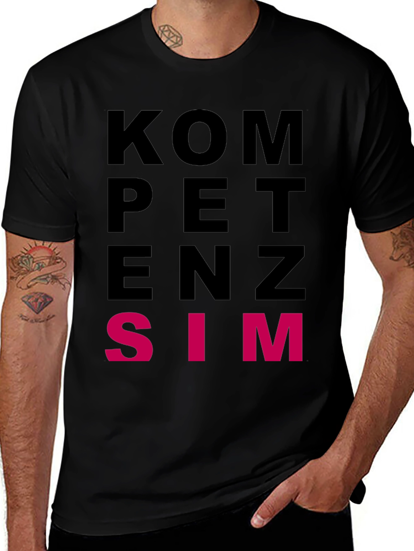 Variant 13 of Kompetenz Team Black Crew Neck T-Shirt