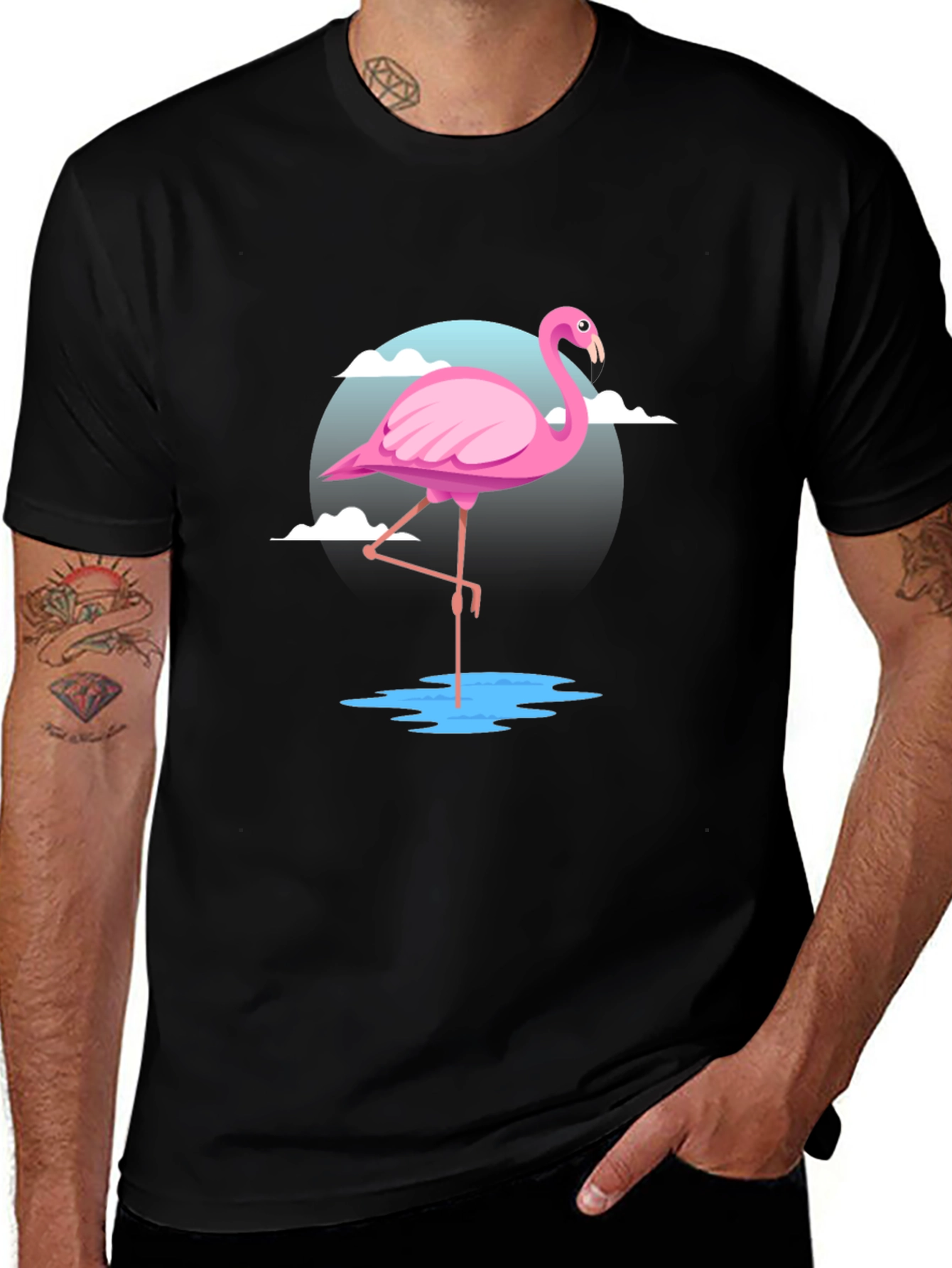 Variant 29 of Pink Flamingo Graphic T-Shirt