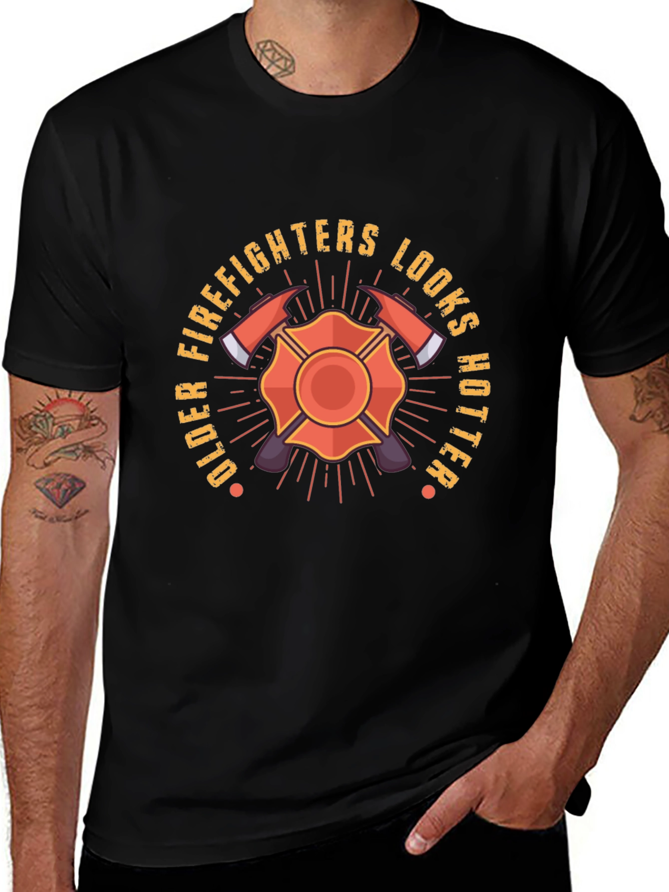 Variant 6 of Older Firefighters Look Hotter T-Shirt