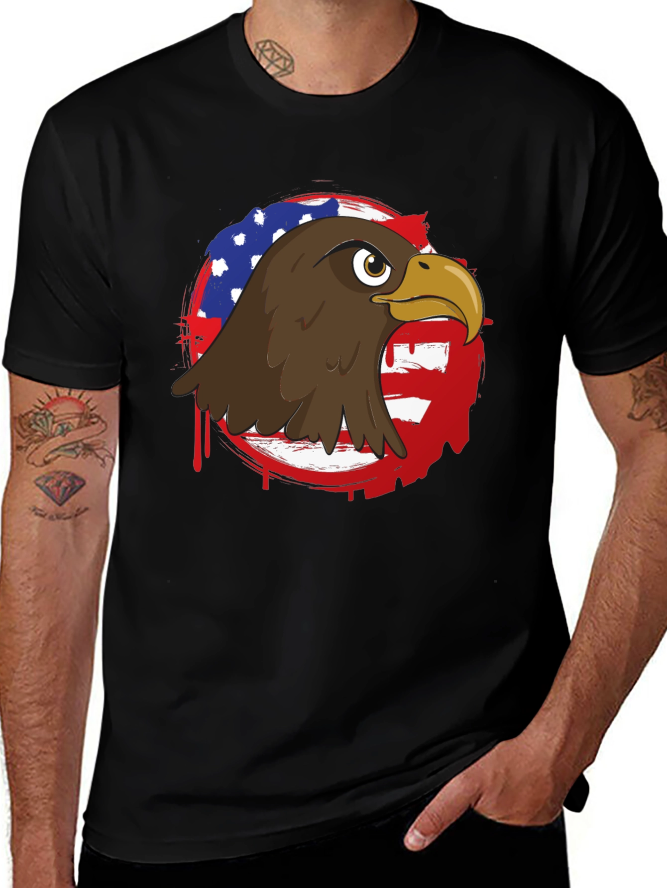 Variant 26 of American Eagle Graphic Tee - Patriotic Style