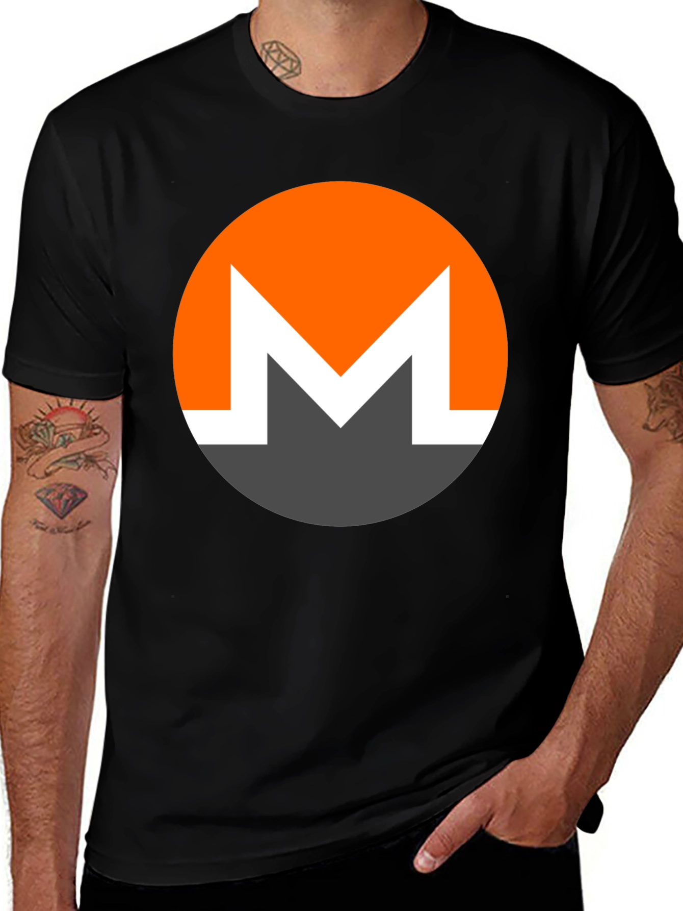 Variant 20 of Monero XMR Crypto T-Shirt - Black Graphic Tee