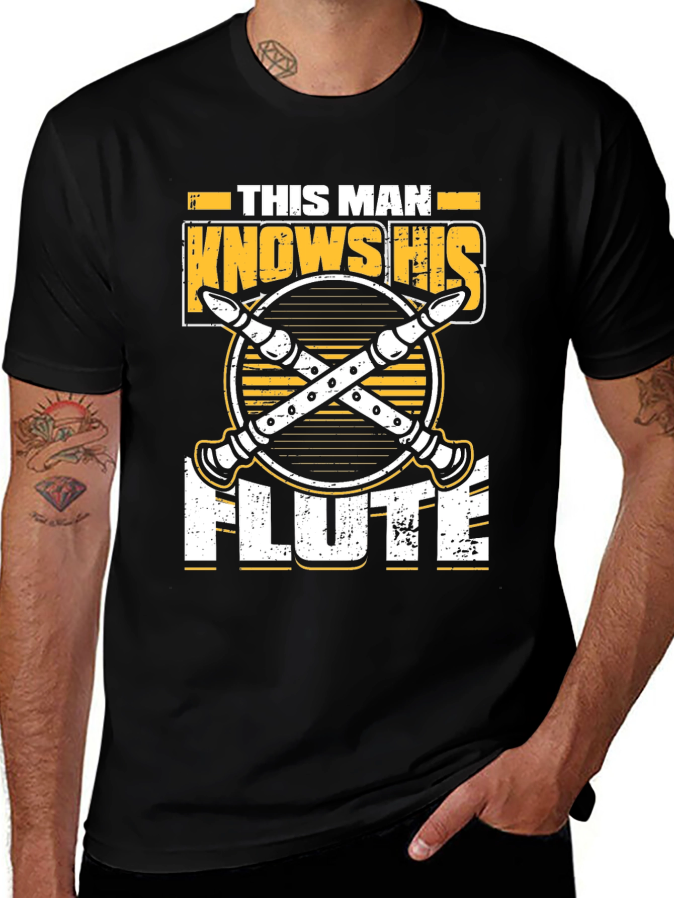Variant 12 of This Man Knows His Flute T-Shirt