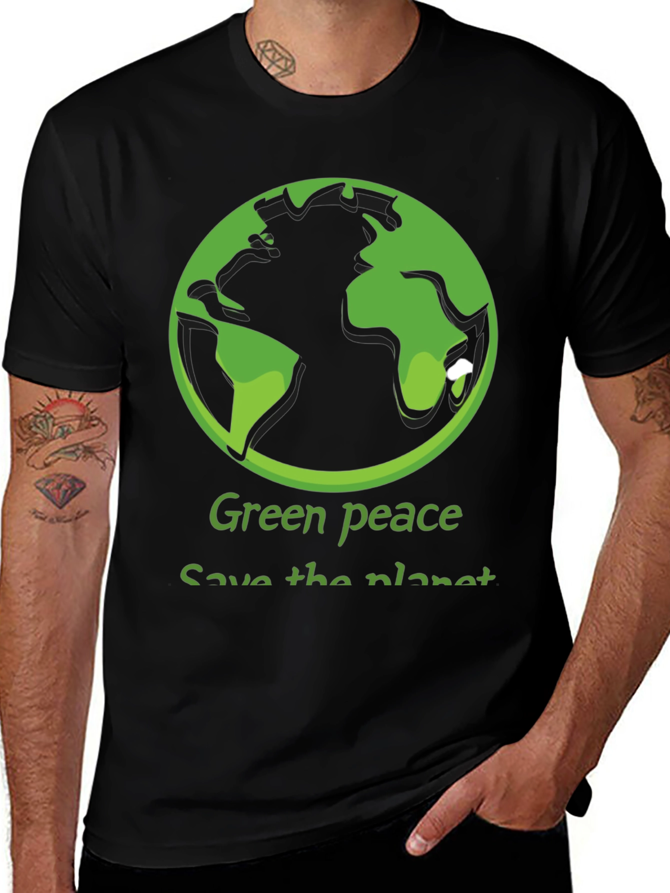 Variant 7 of Eco-Friendly Green Peace T-Shirt