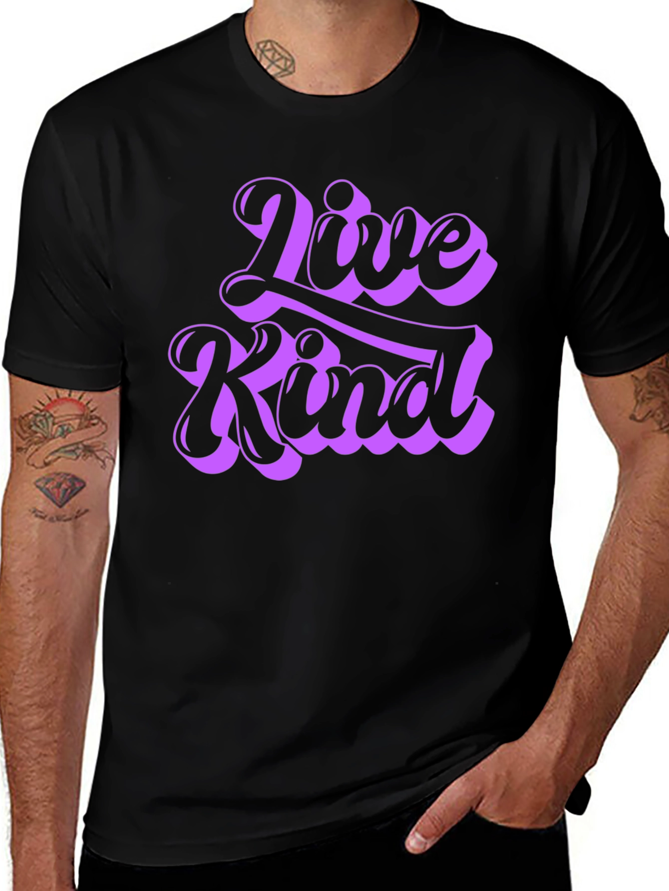 Live Kind Graphic Tee - Positive Message