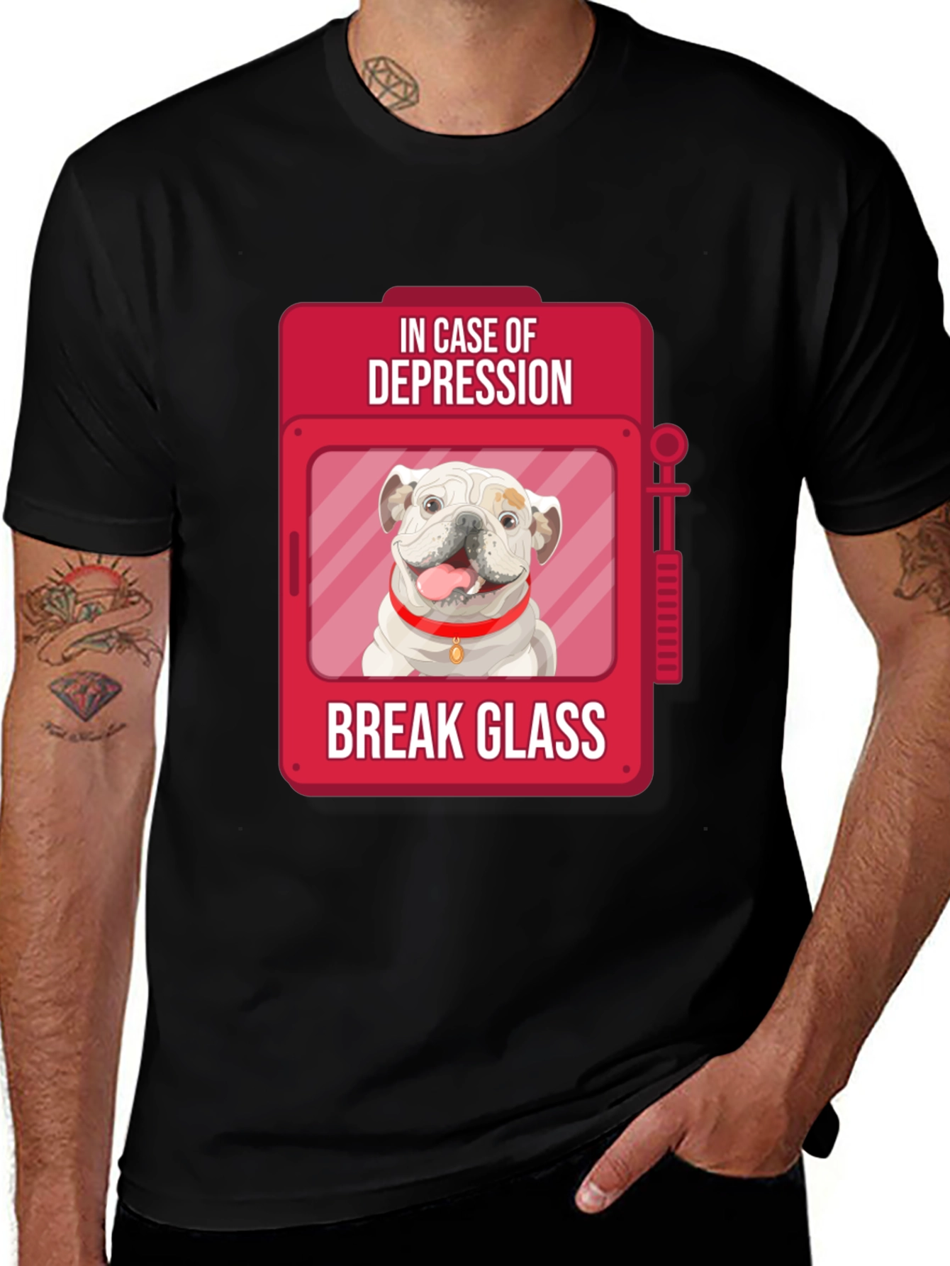 Variant 2 of Depression Relief Dog T-Shirt - Break Glass