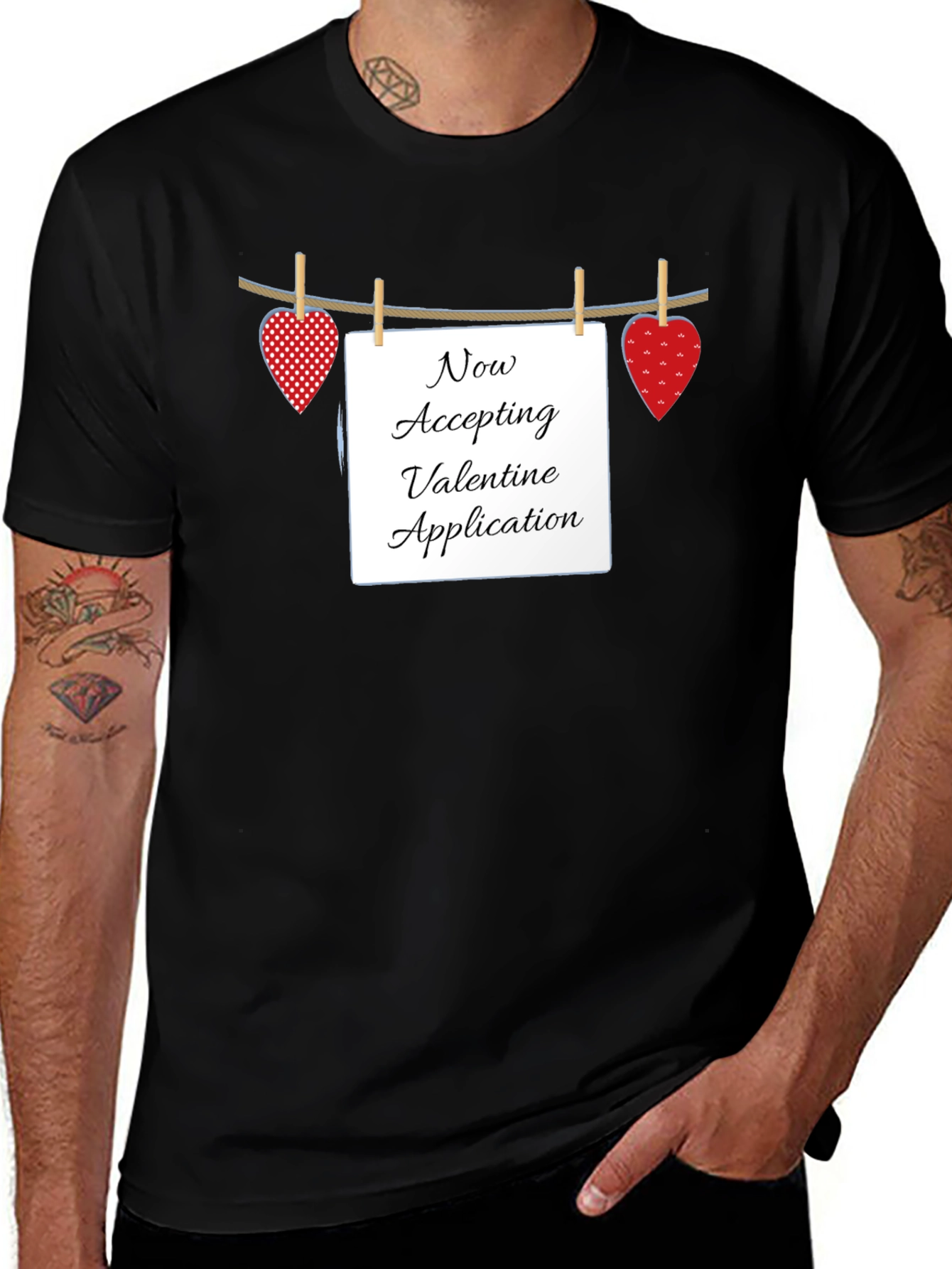 Valentine Application T-Shirt - Love Wanted
