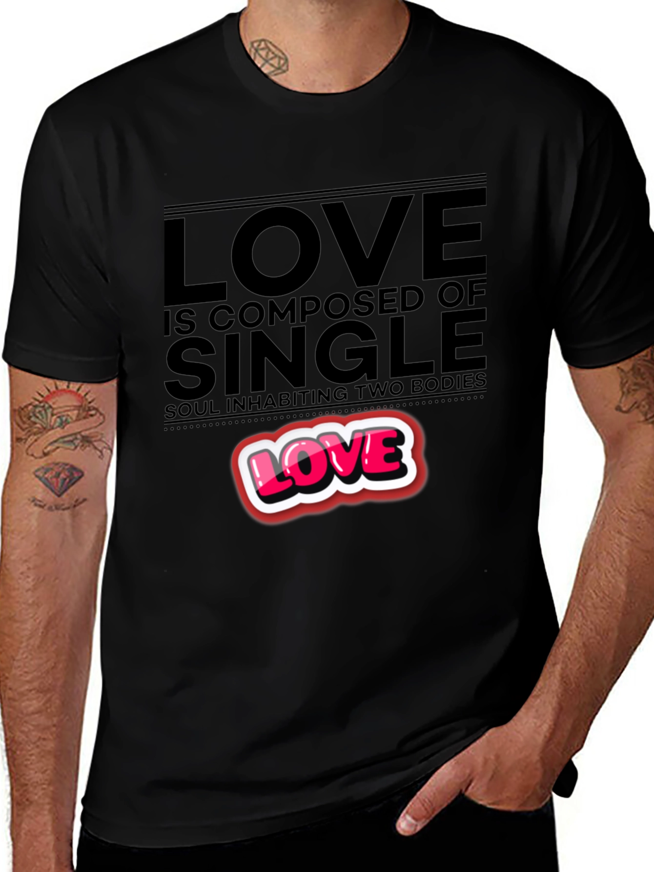 Love Composed T-Shirt - Soul Inhabiting Two Bodies