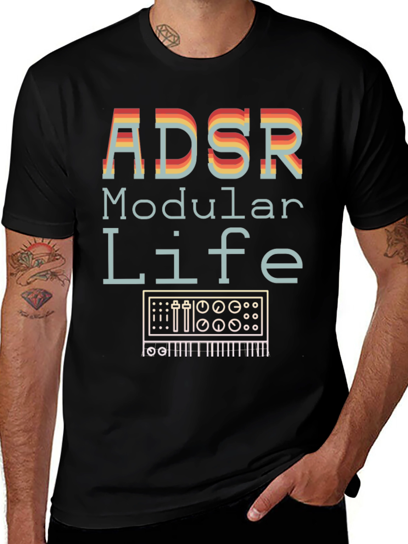 Variant 8 of ADSR Modular Life Graphic T-Shirt