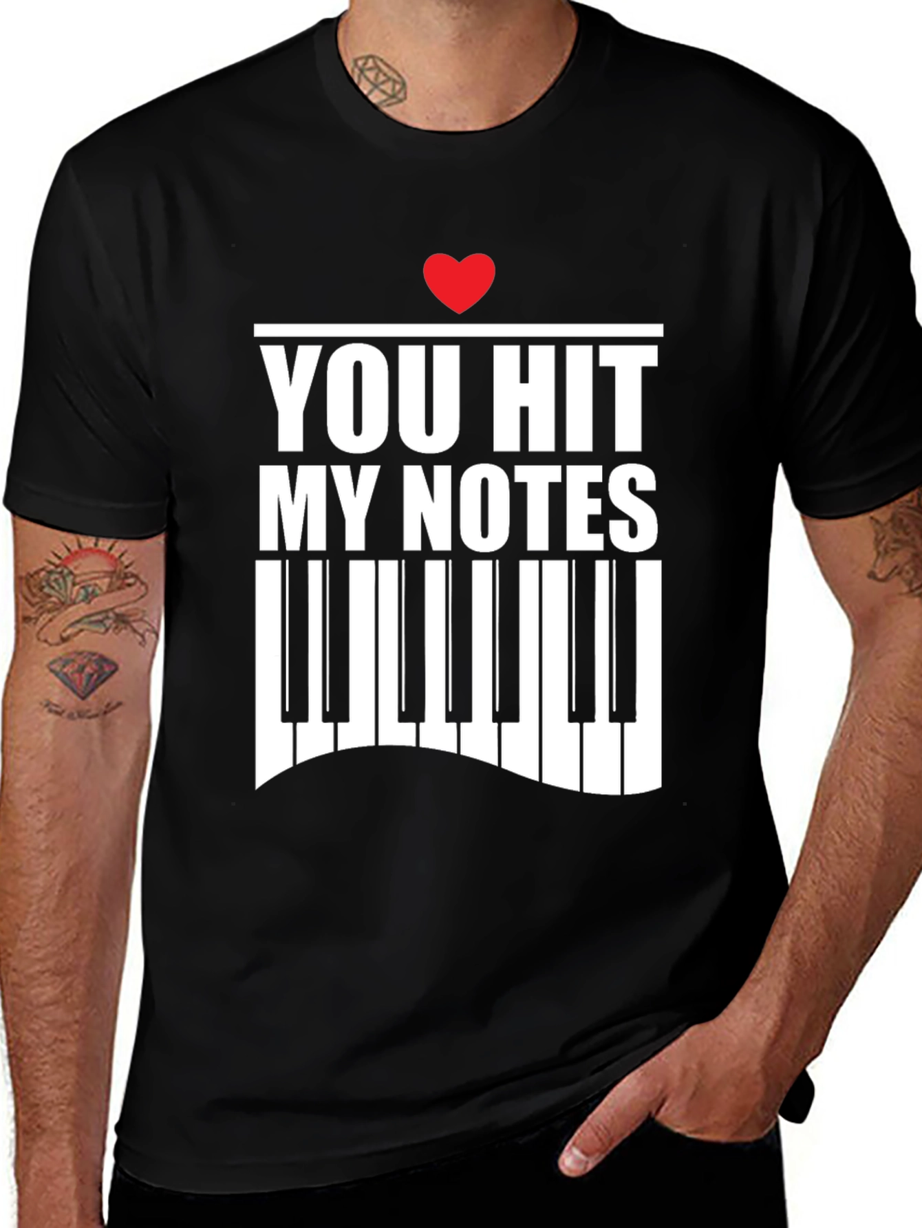Variant 28 of You Hit My Notes Piano T-Shirt