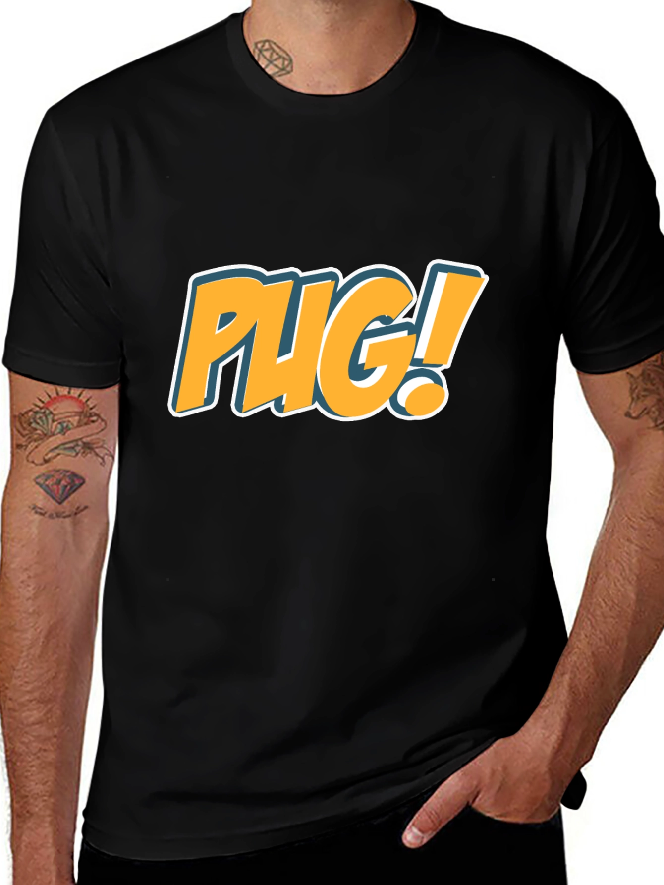 Variant 28 of Fun Pug! T-Shirt - Stylish and Comfortable