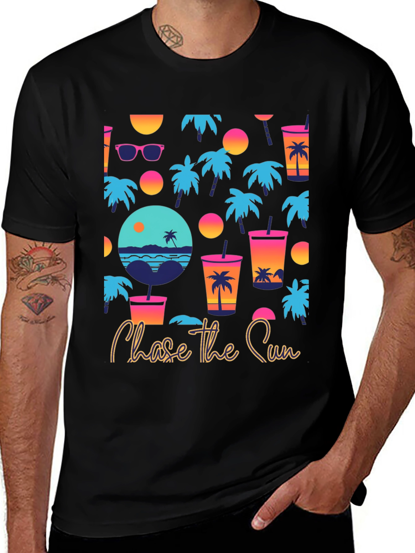 Chase the Sun Retro Graphic Tee