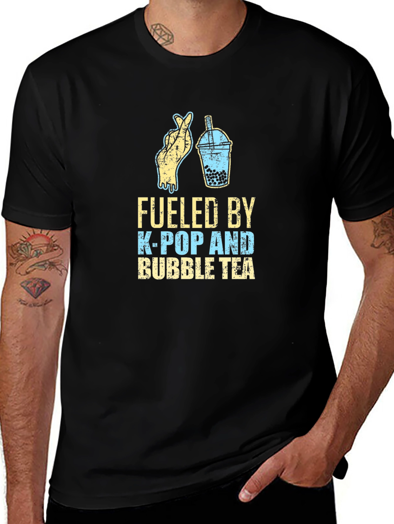 Fueled by K-Pop & Bubble Tea T-Shirt