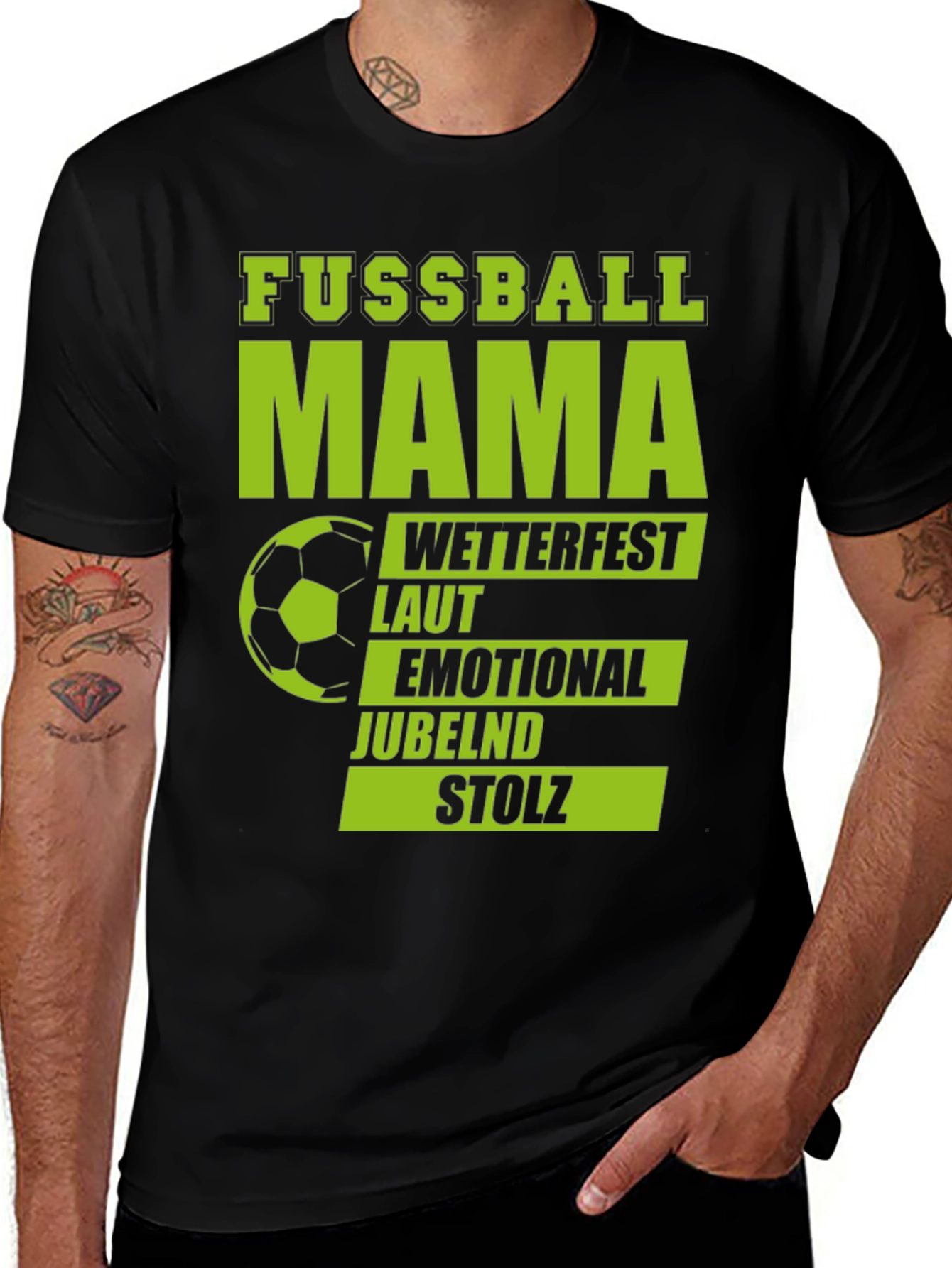 Variant 20 of Fussball Mama T-Shirt - Soccer Mom Pride
