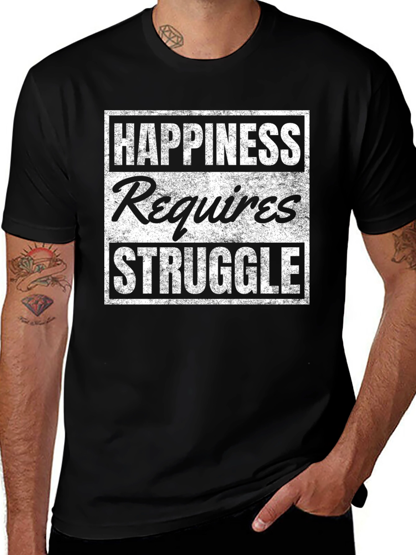 Variant 30 of Happiness Requires Struggle T-Shirt