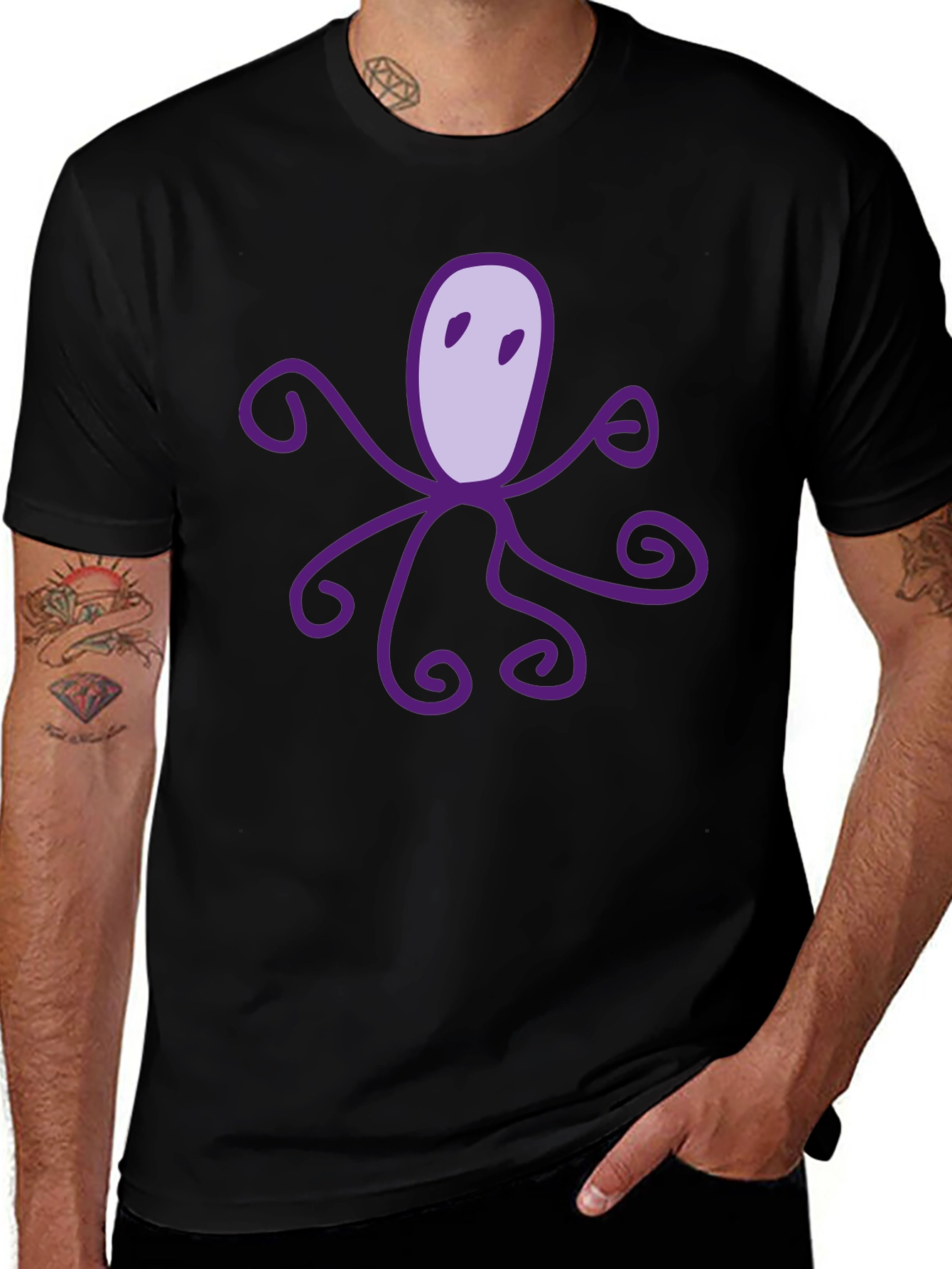 Variant 23 of Octopus Graphic T-Shirt - Soft Cotton Tee