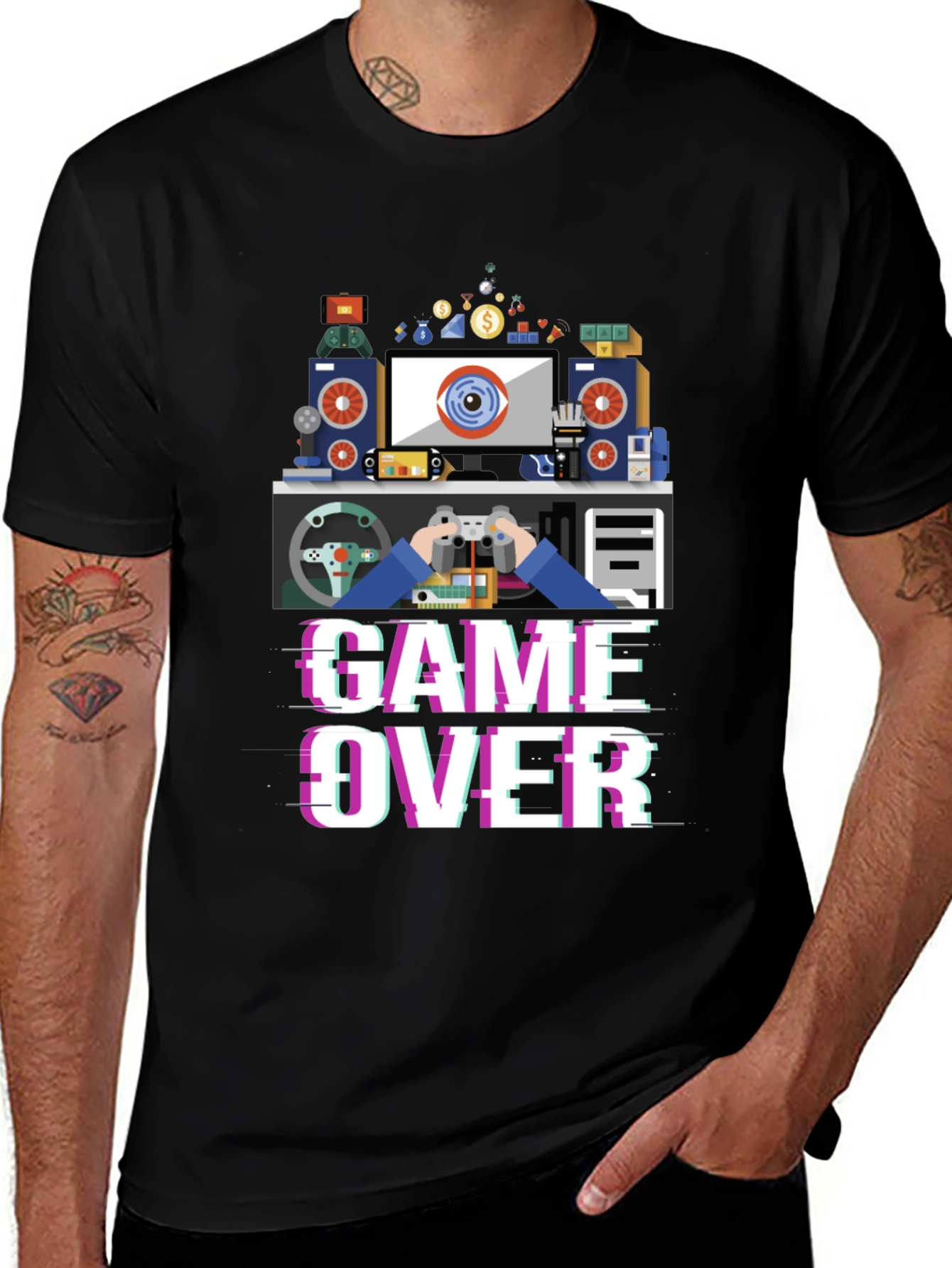 Variant 18 of Game Over Gamer T-Shirt