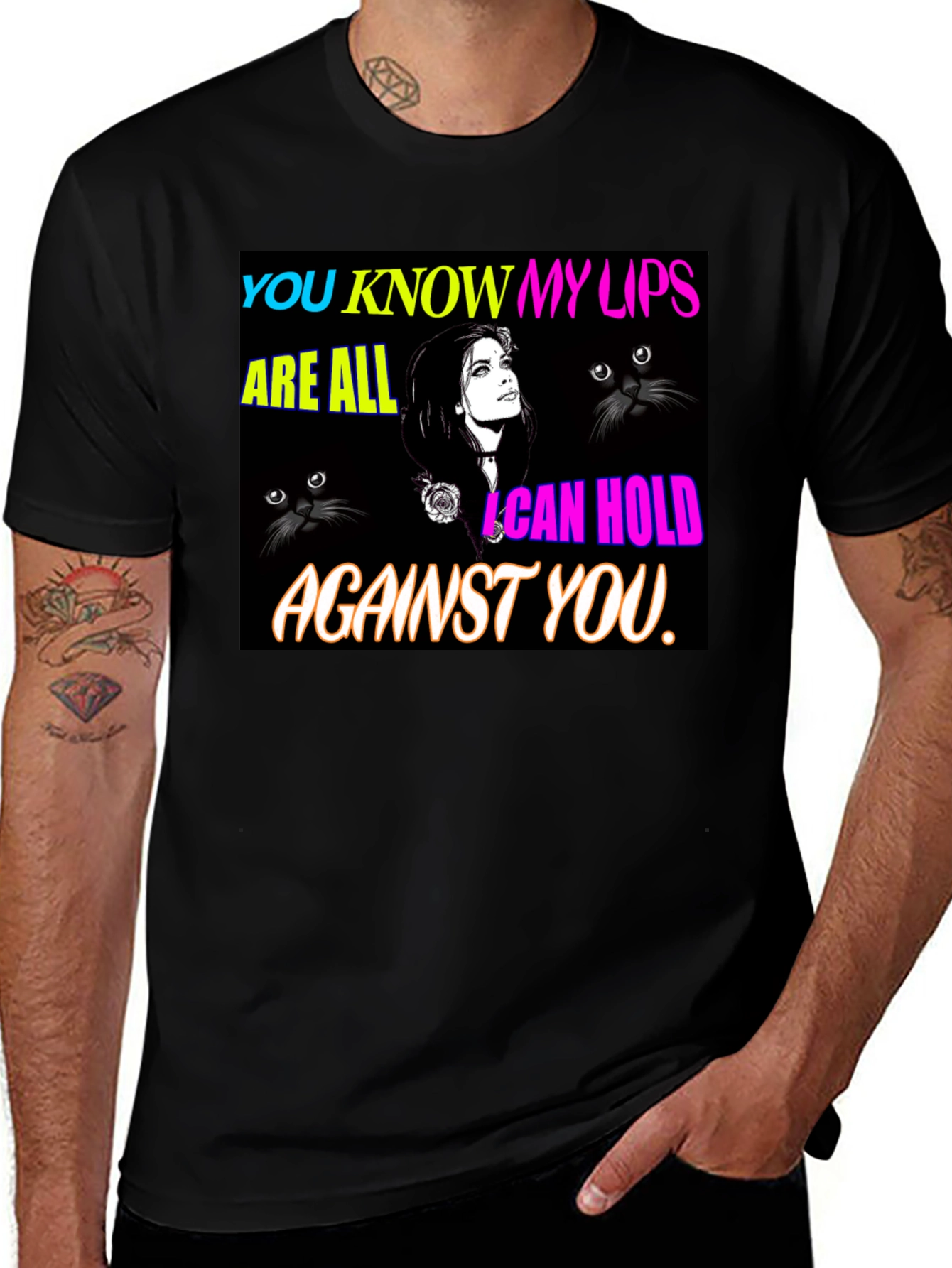 Variant 3 of You Know My Lips Graphic T-Shirt