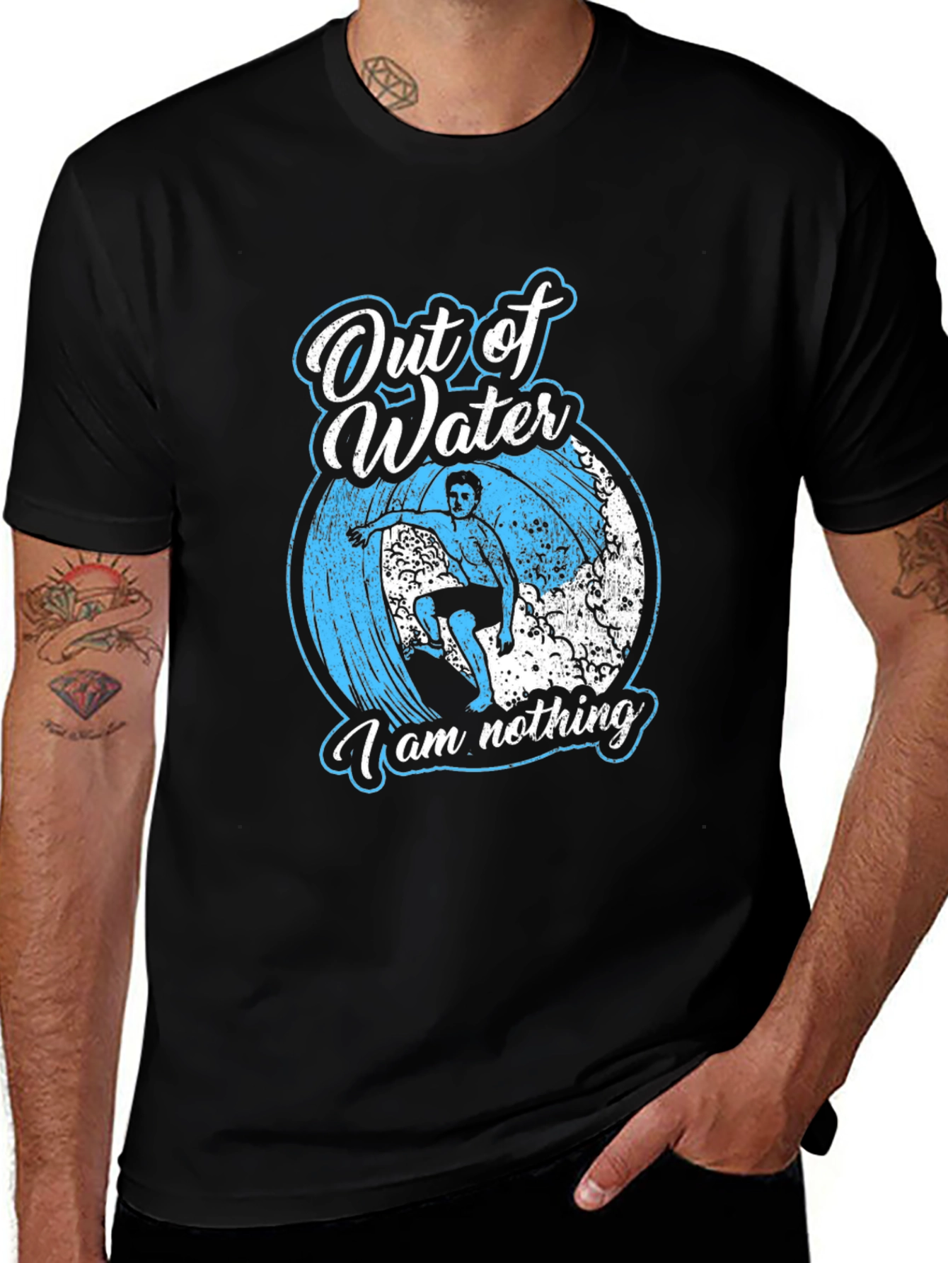 Variant 18 of Out of Water, I am Nothing Graphic Tee