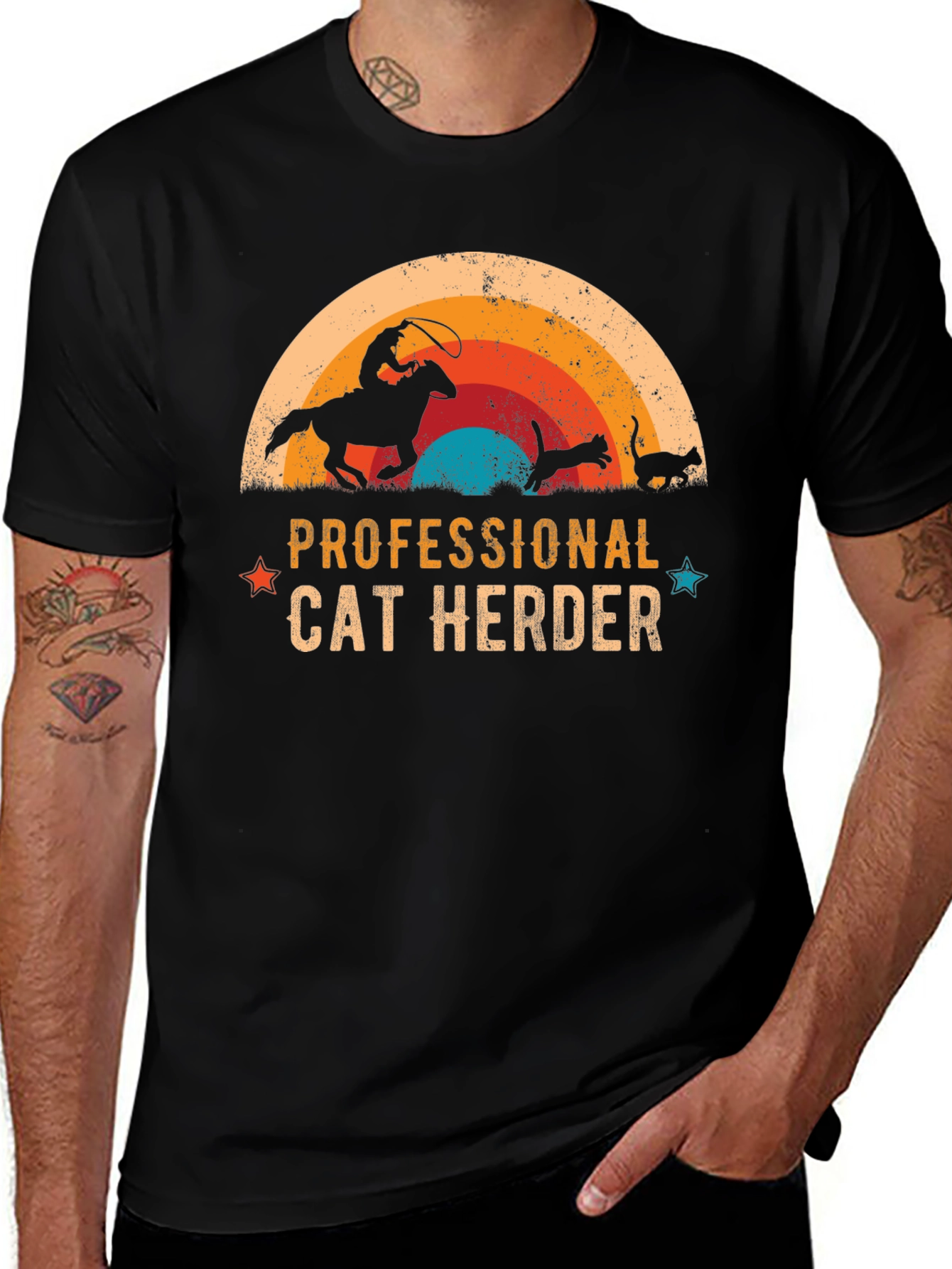 Variant 3 of Professional Cat Herder Graphic Tee