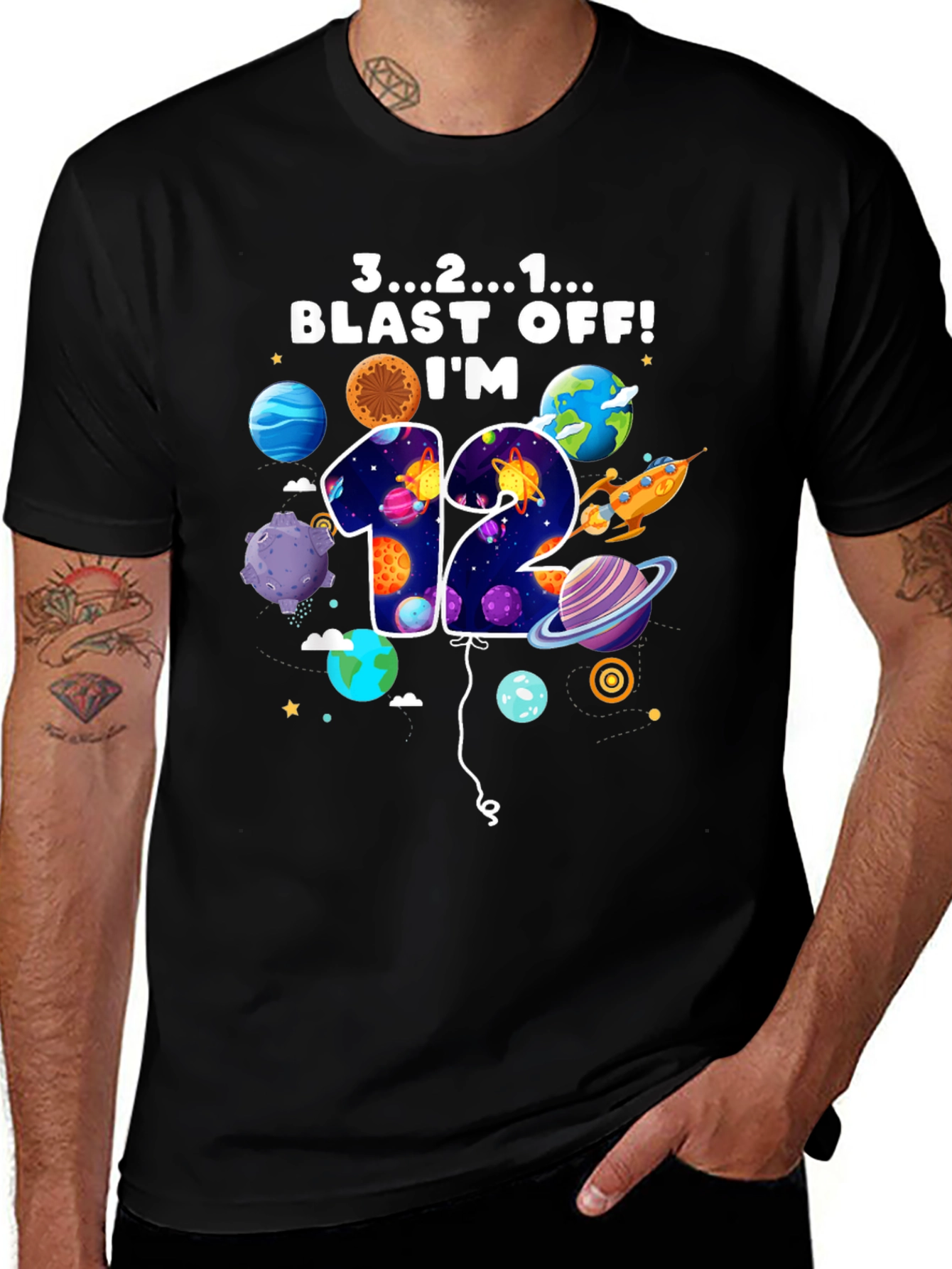 Blast Off 12th Birthday Tee