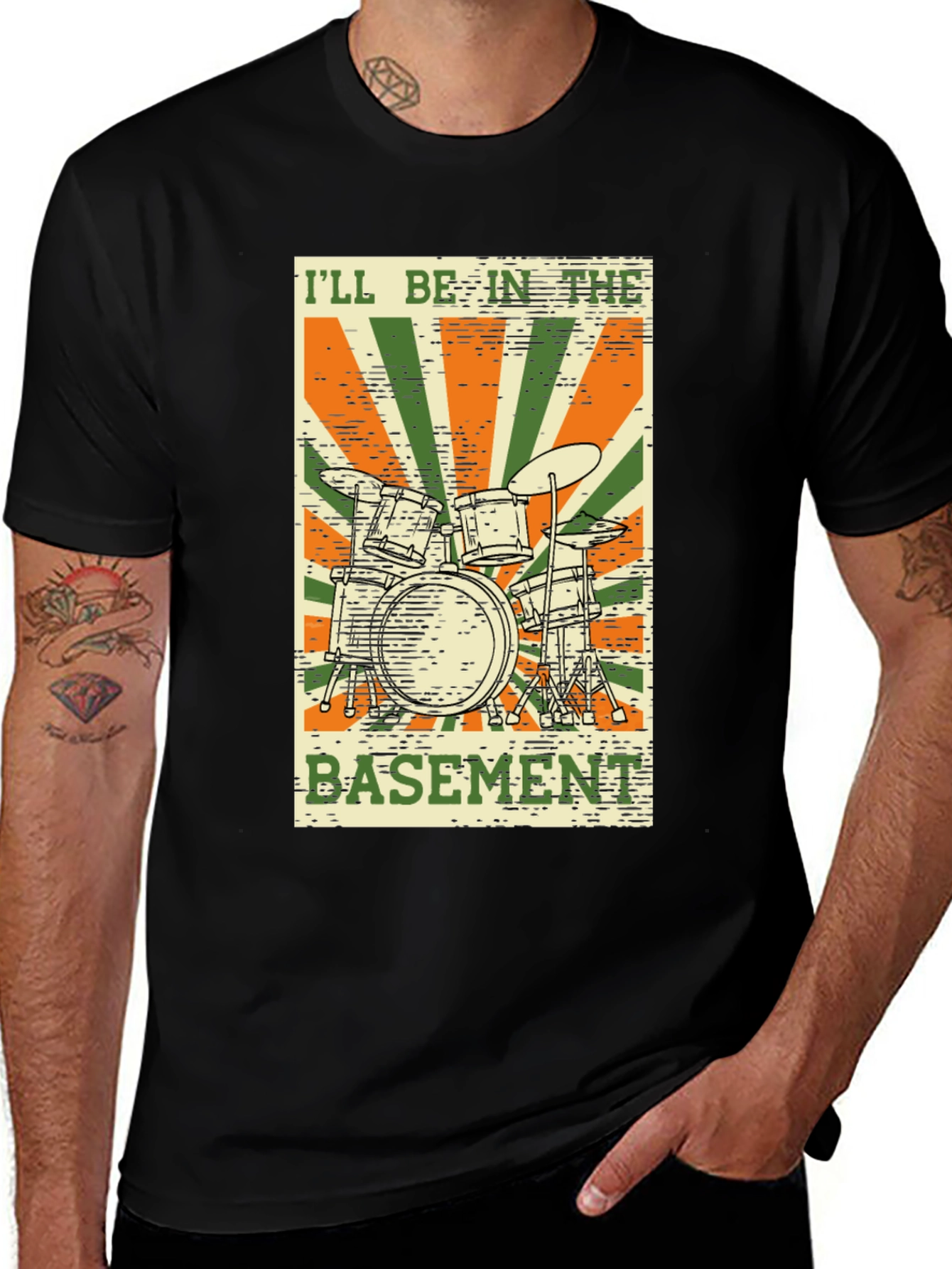Variant 25 of Basement Drummer Graphic T-Shirt