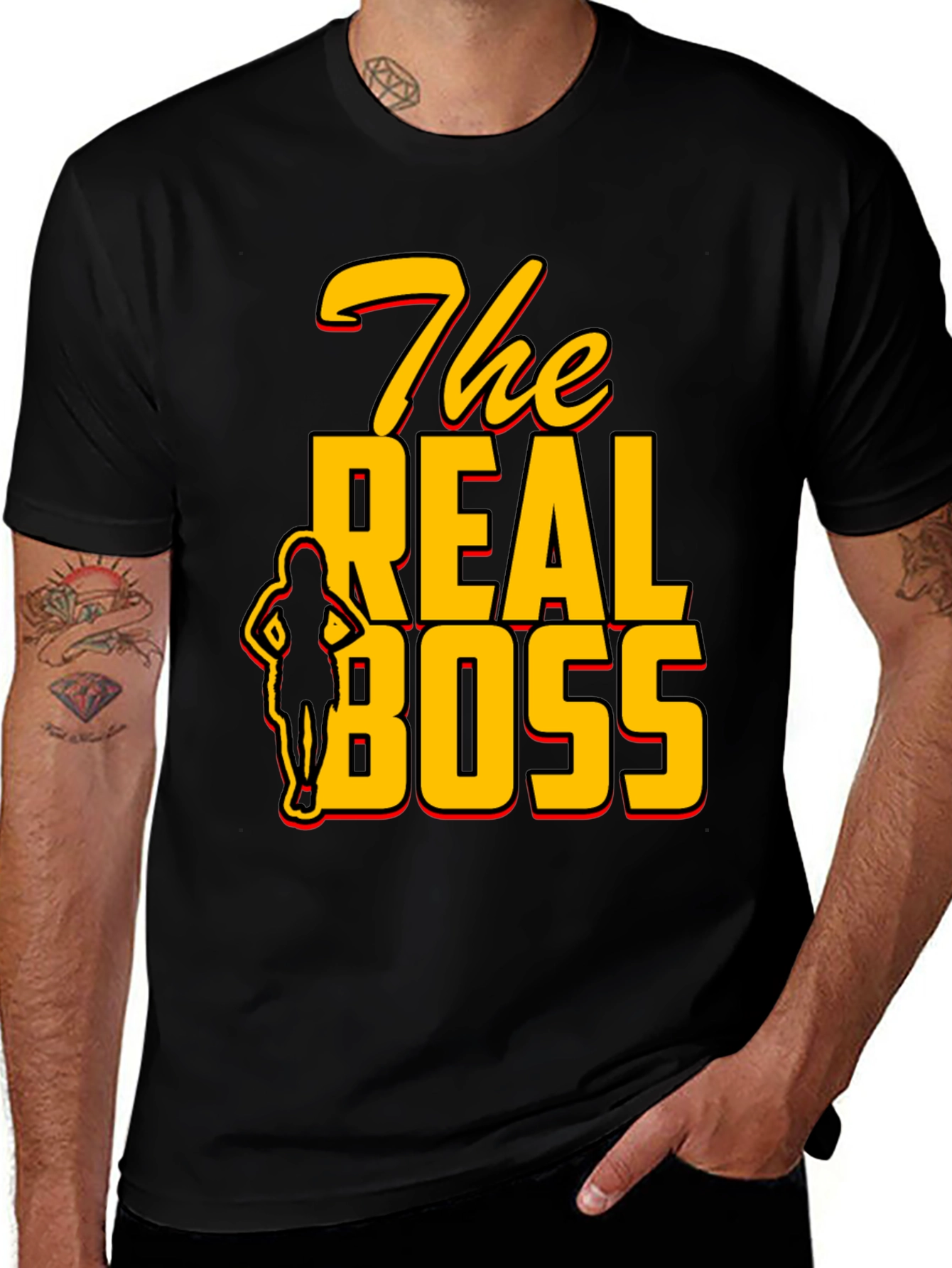 Variant 5 of The Real Boss Graphic T-Shirt