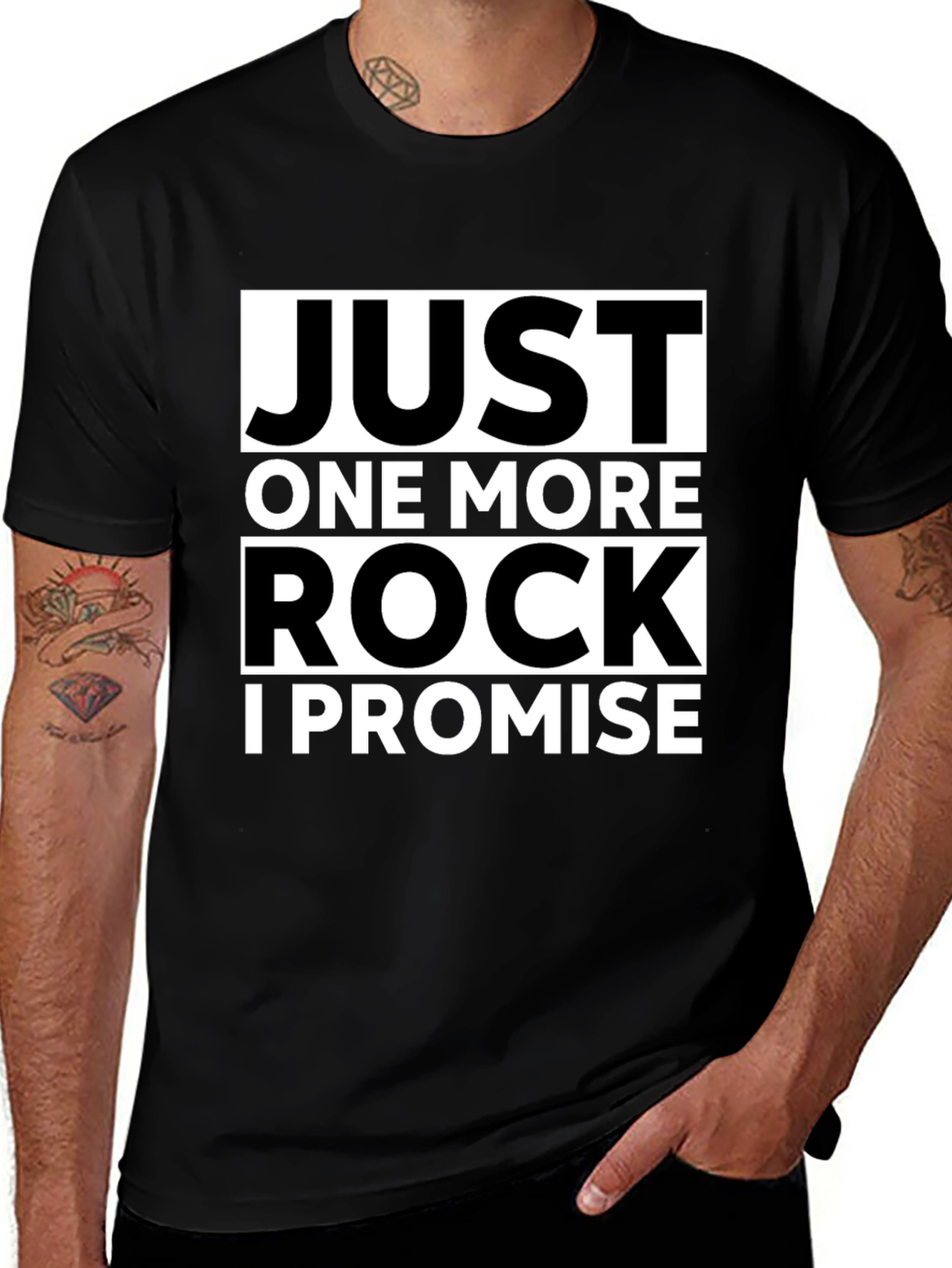 Variant 27 of Just One More Rock T-Shirt - Funny Rockhound Tee