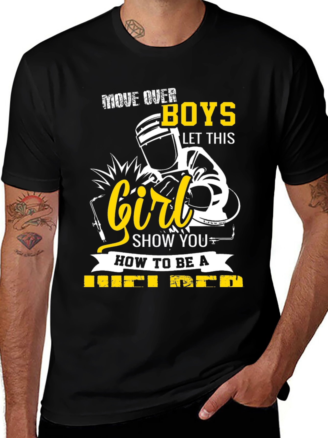 Welder Girl T-Shirt: Move Over Boys