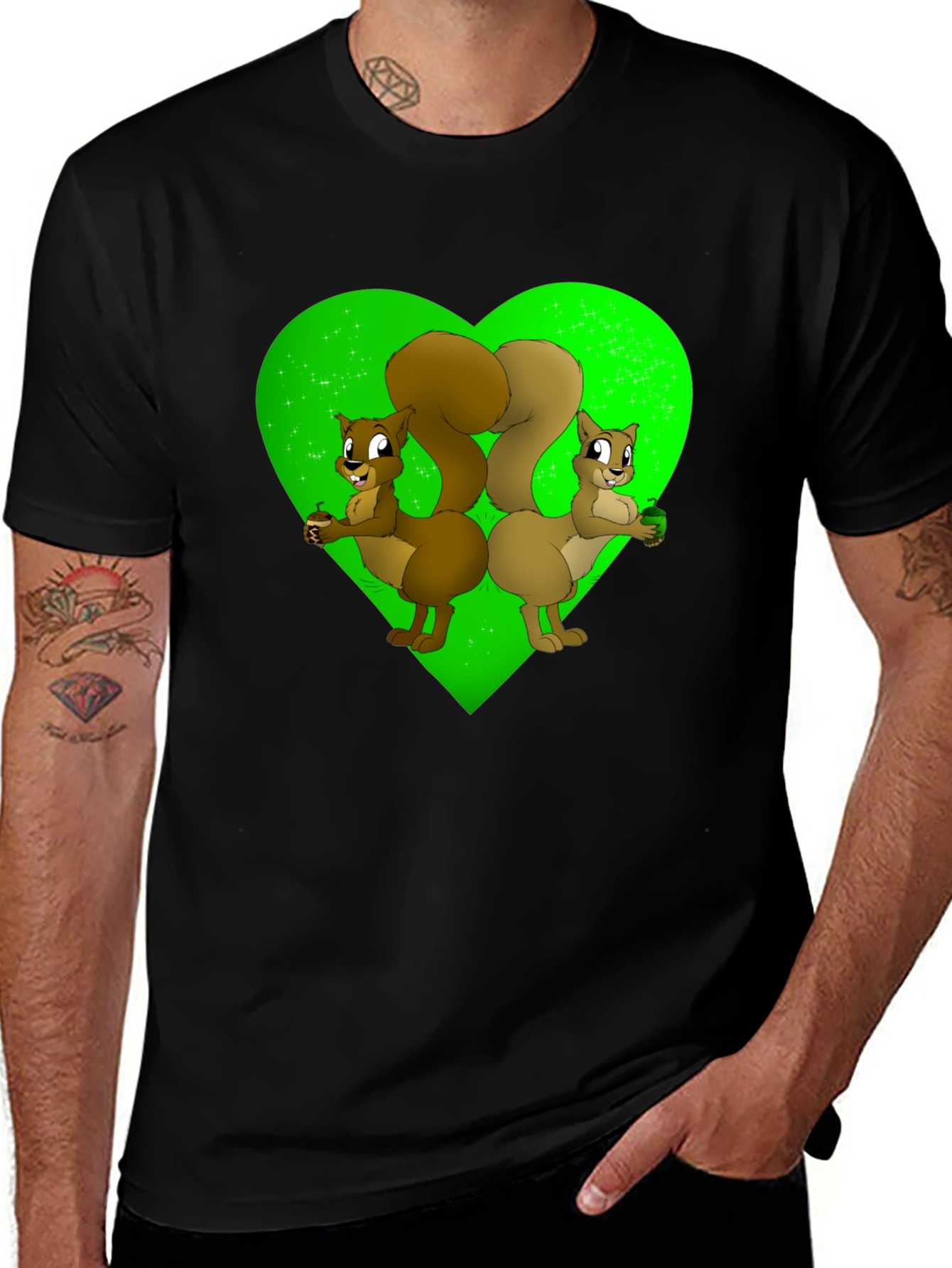 Squirrel Love Heart T-Shirt