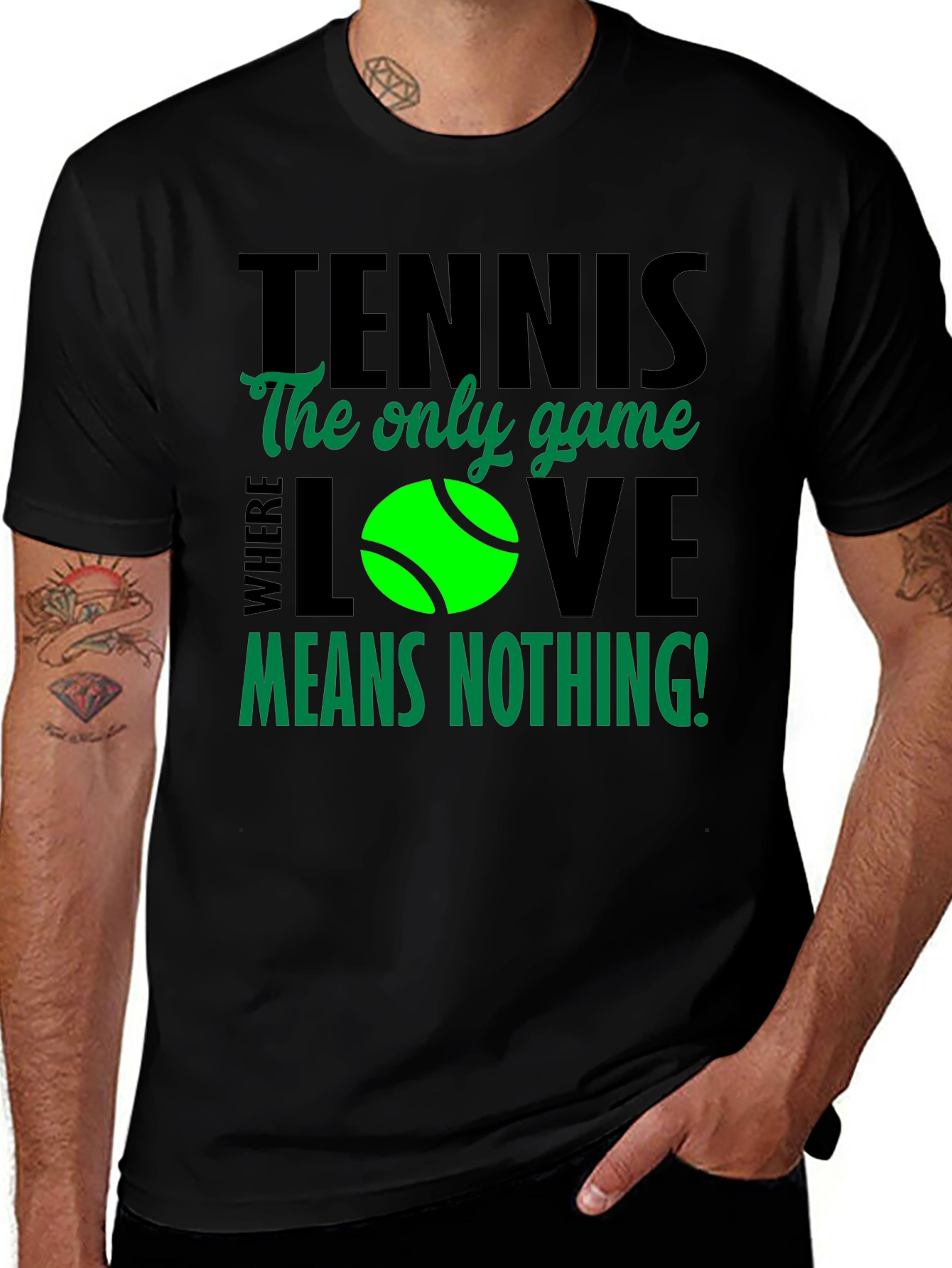 Variant 2 of Tennis Love Means Nothing T-Shirt
