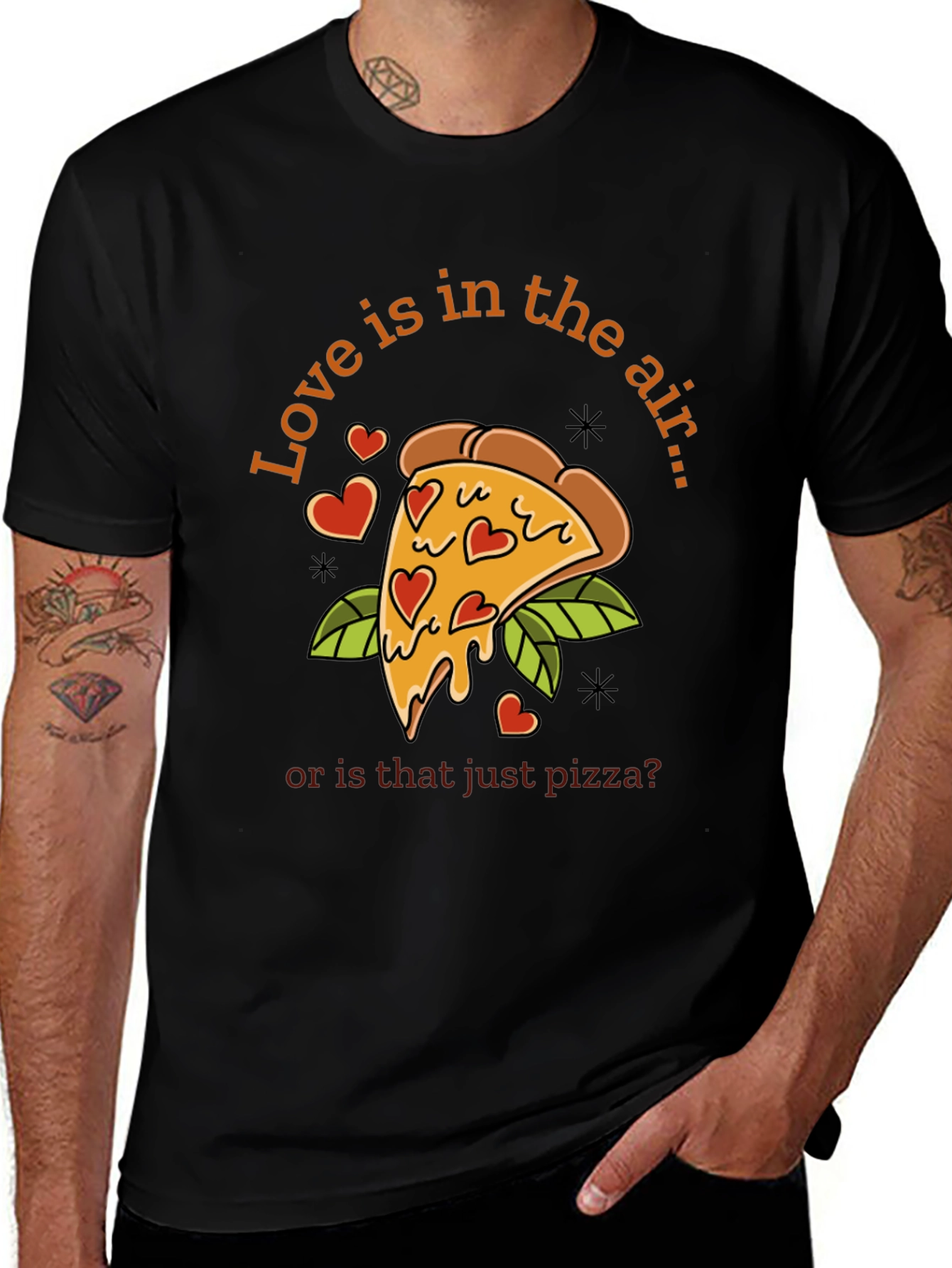 Love & Pizza T-Shirt - Funny Valentine's Day Tee