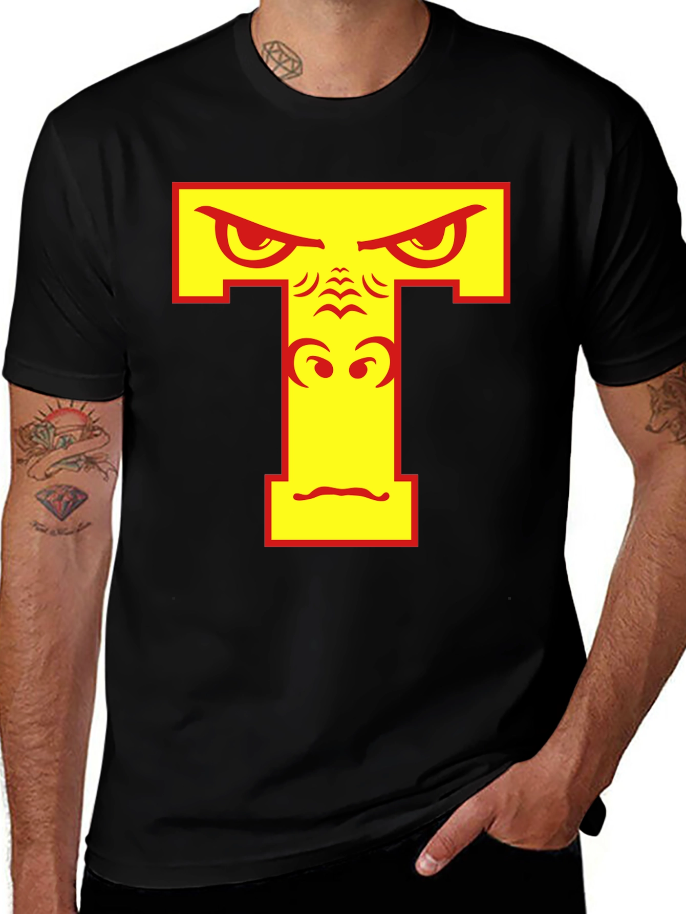 Variant 19 of Angry Gorilla Initial T Graphic Tee