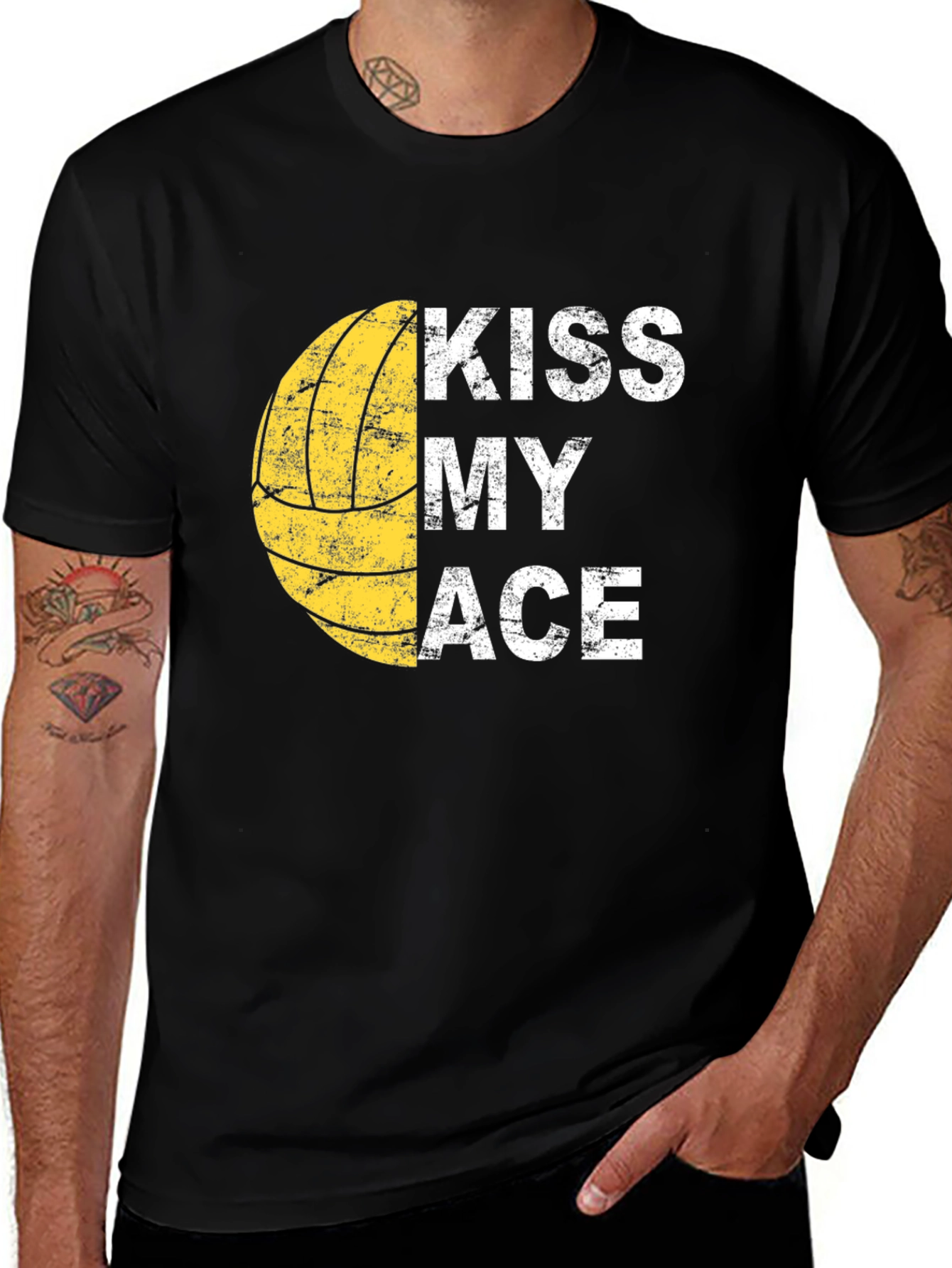 Variant 14 of Kiss My Ace Volleyball Graphic T-Shirt
