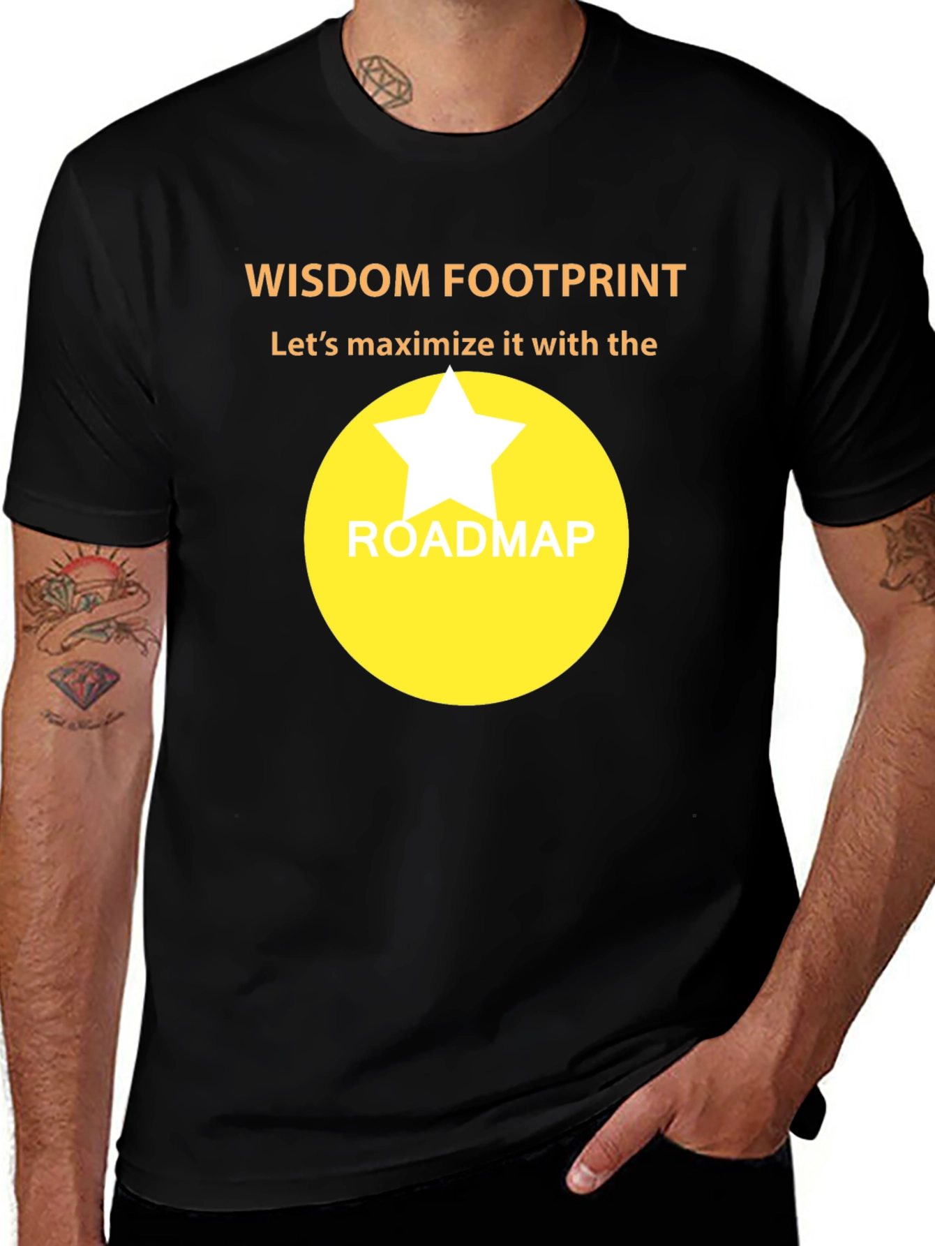 Variant 17 of Wisdom Footprint Roadmap T-Shirt