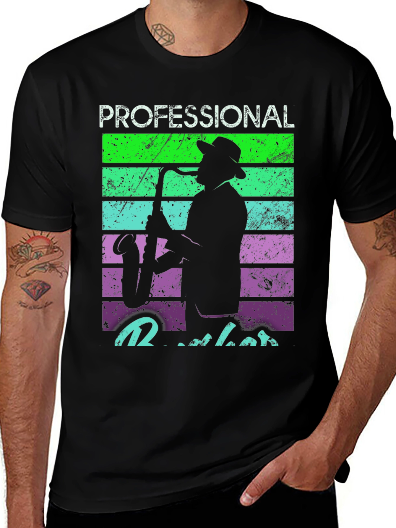 Variant 23 of Professional Sax Player Graphic T-Shirt