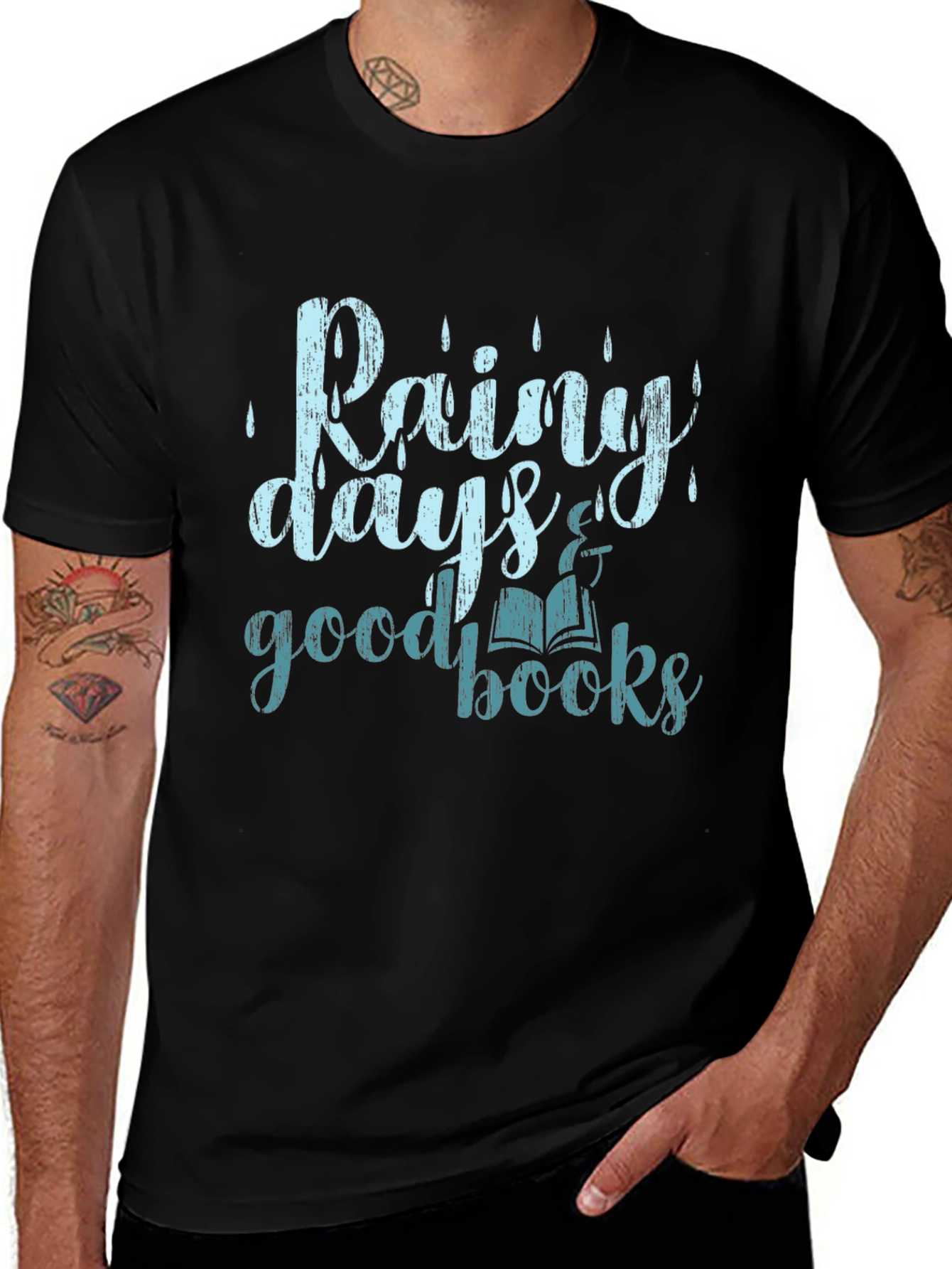 Variant 23 of Rainy Days Good Books Graphic Tee