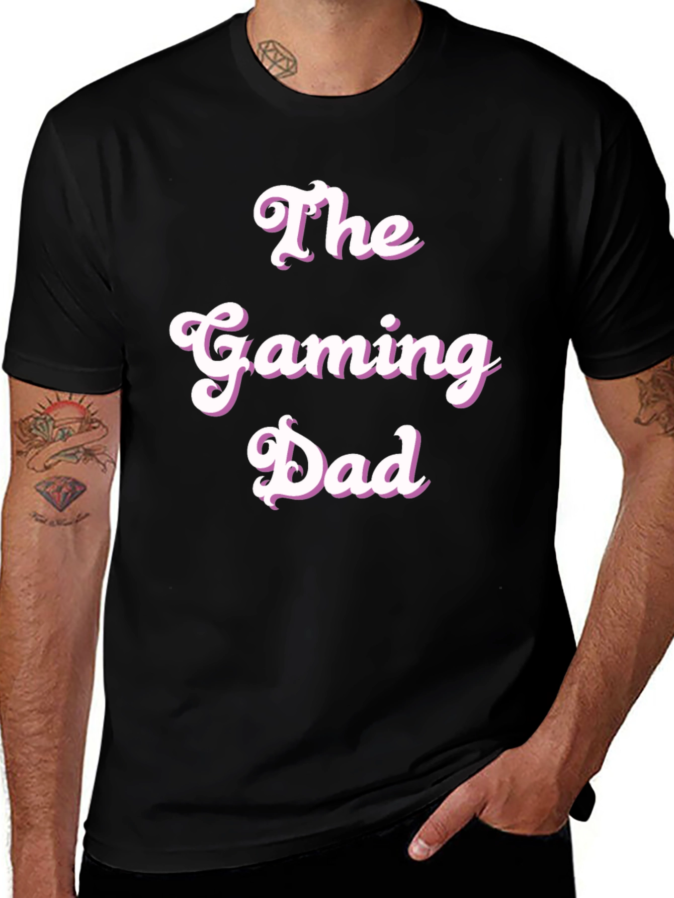 Variant 18 of The Gaming Dad T-Shirt - Black Graphic Tee