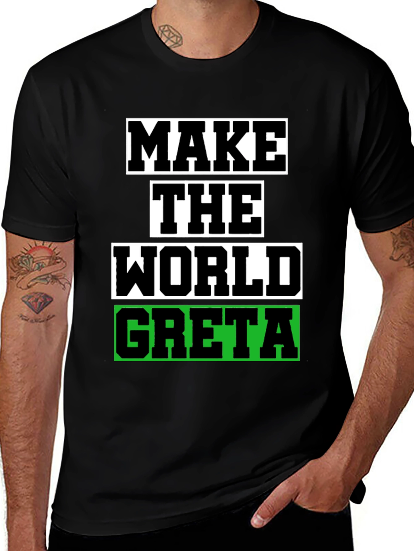 Variant 22 of Make the World Greta T-Shirt - Activism Tee