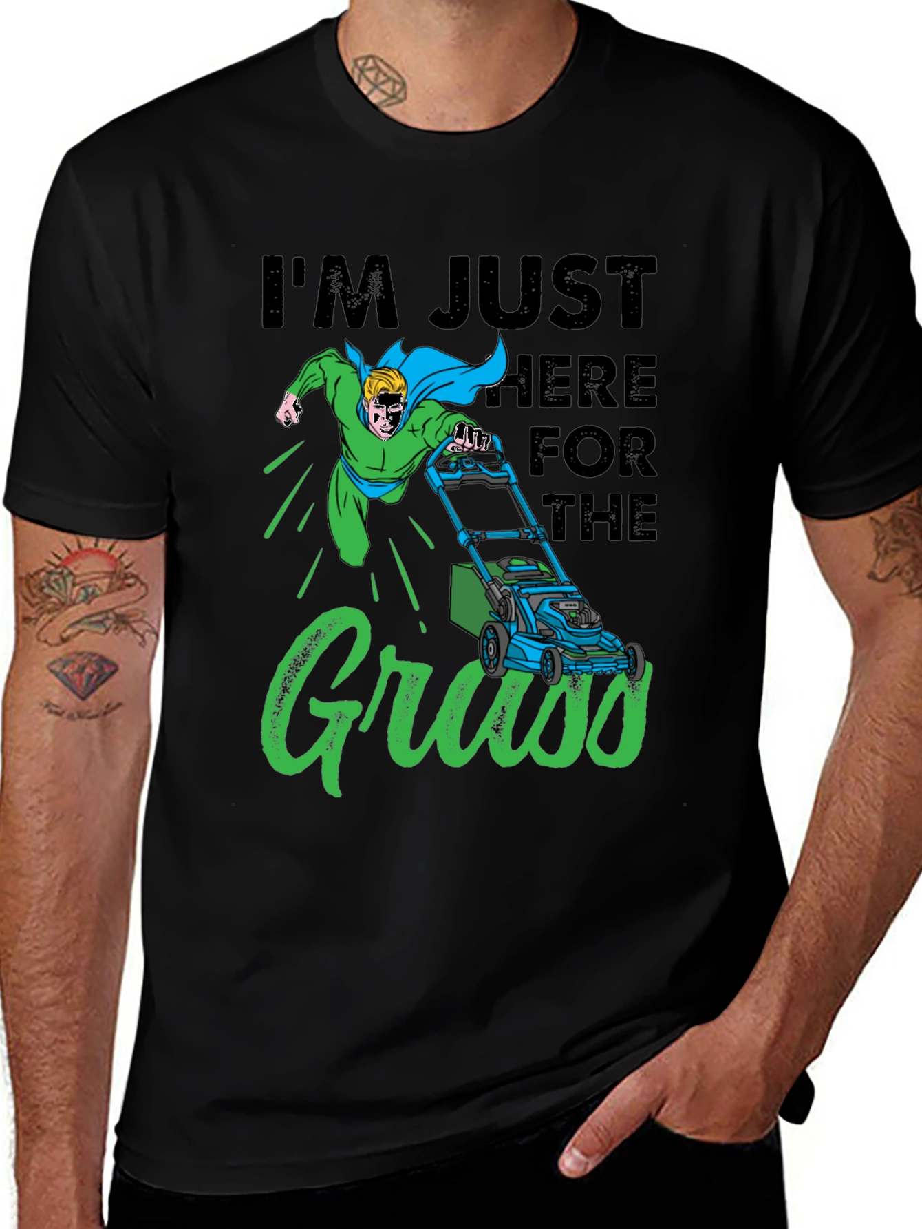 Variant 5 of I'm Just Here for the Grass T-Shirt