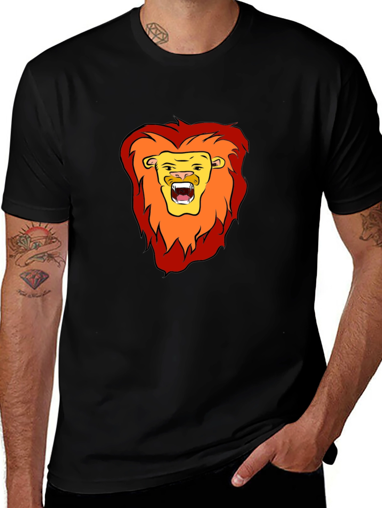 Variant 6 of Lion Graphic Tee - Bold & Stylish